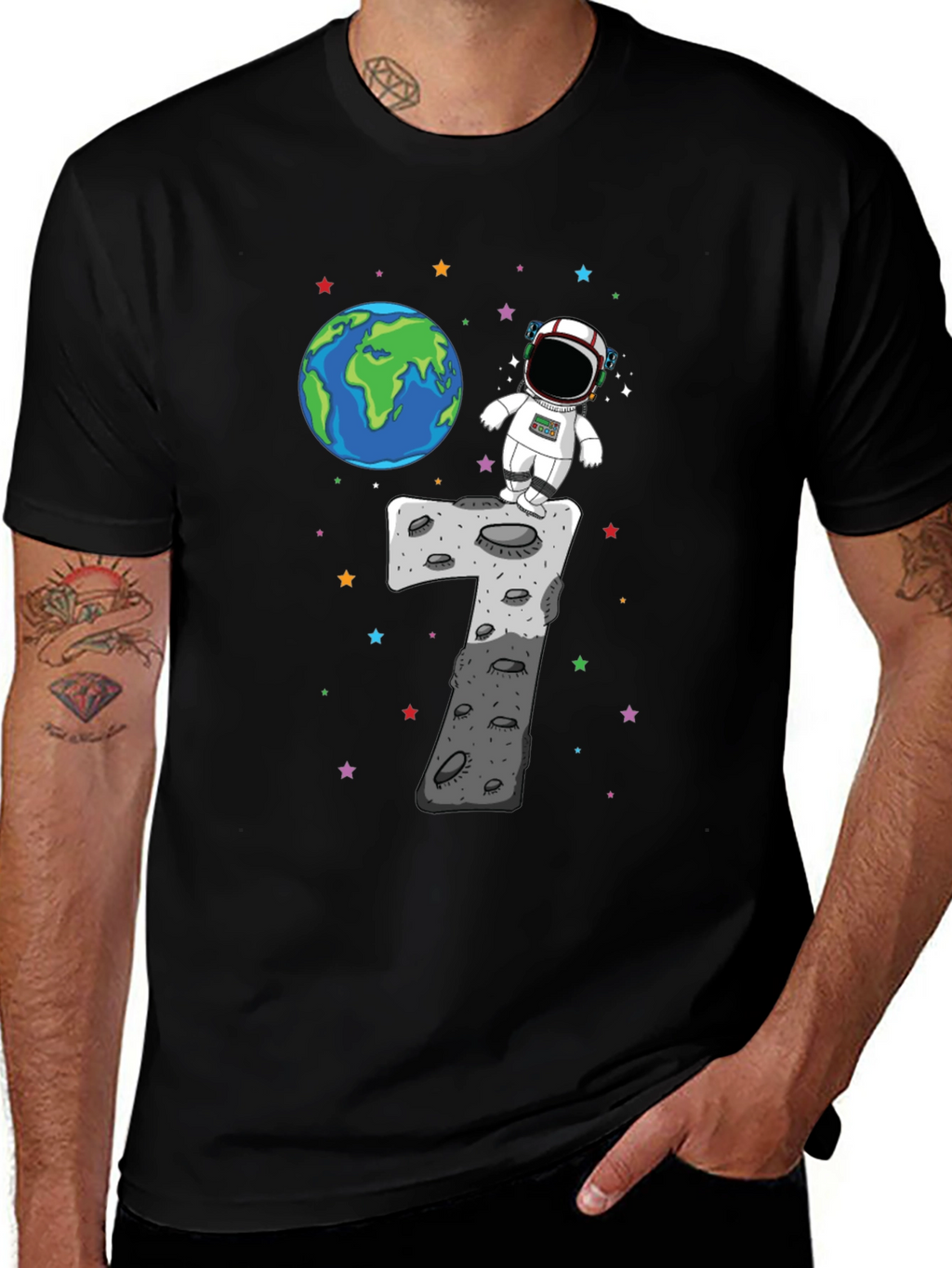 Astronaut 7th Birthday T-Shirt