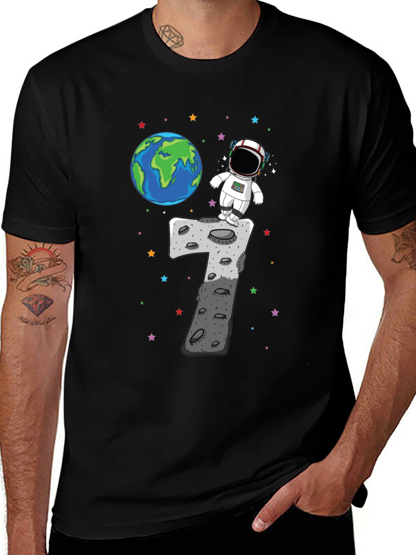 Astronaut 7th Birthday T-Shirt