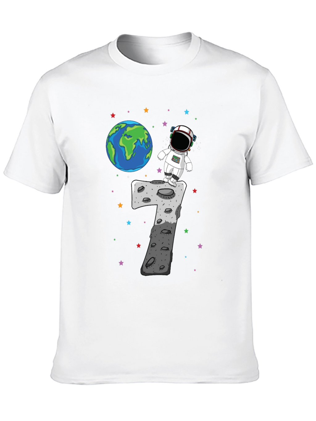 Astronaut 7th Birthday T-Shirt
