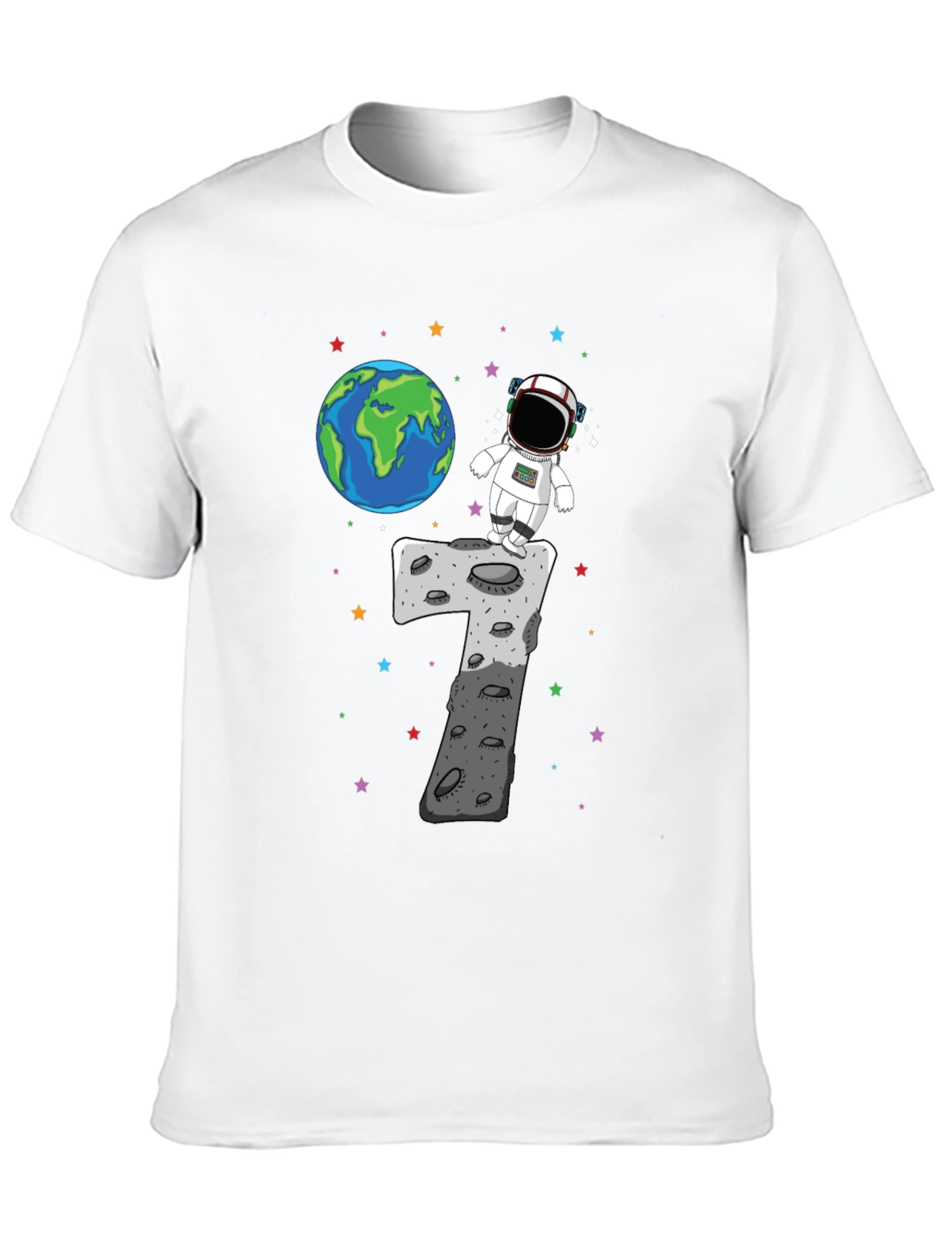 Astronaut 7th Birthday T-Shirt