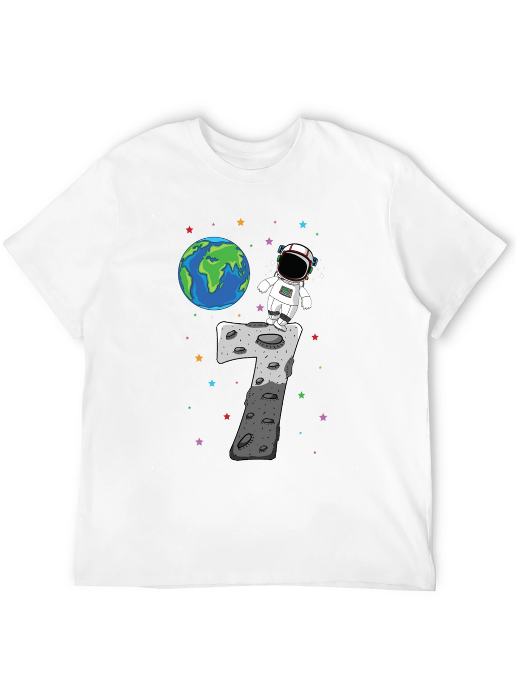 Astronaut 7th Birthday T-Shirt