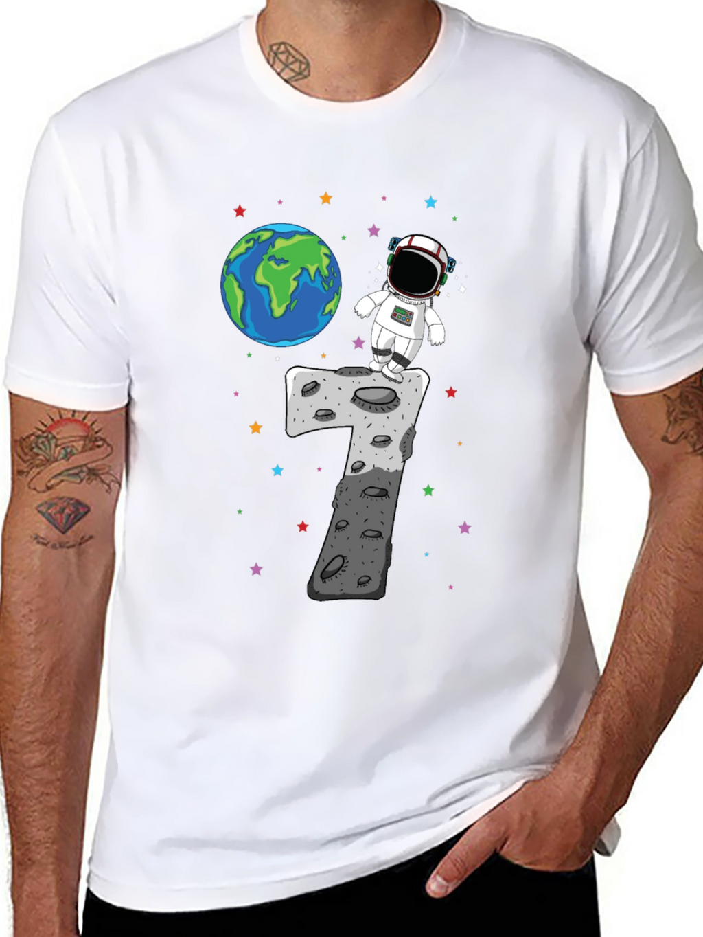 Astronaut 7th Birthday T-Shirt