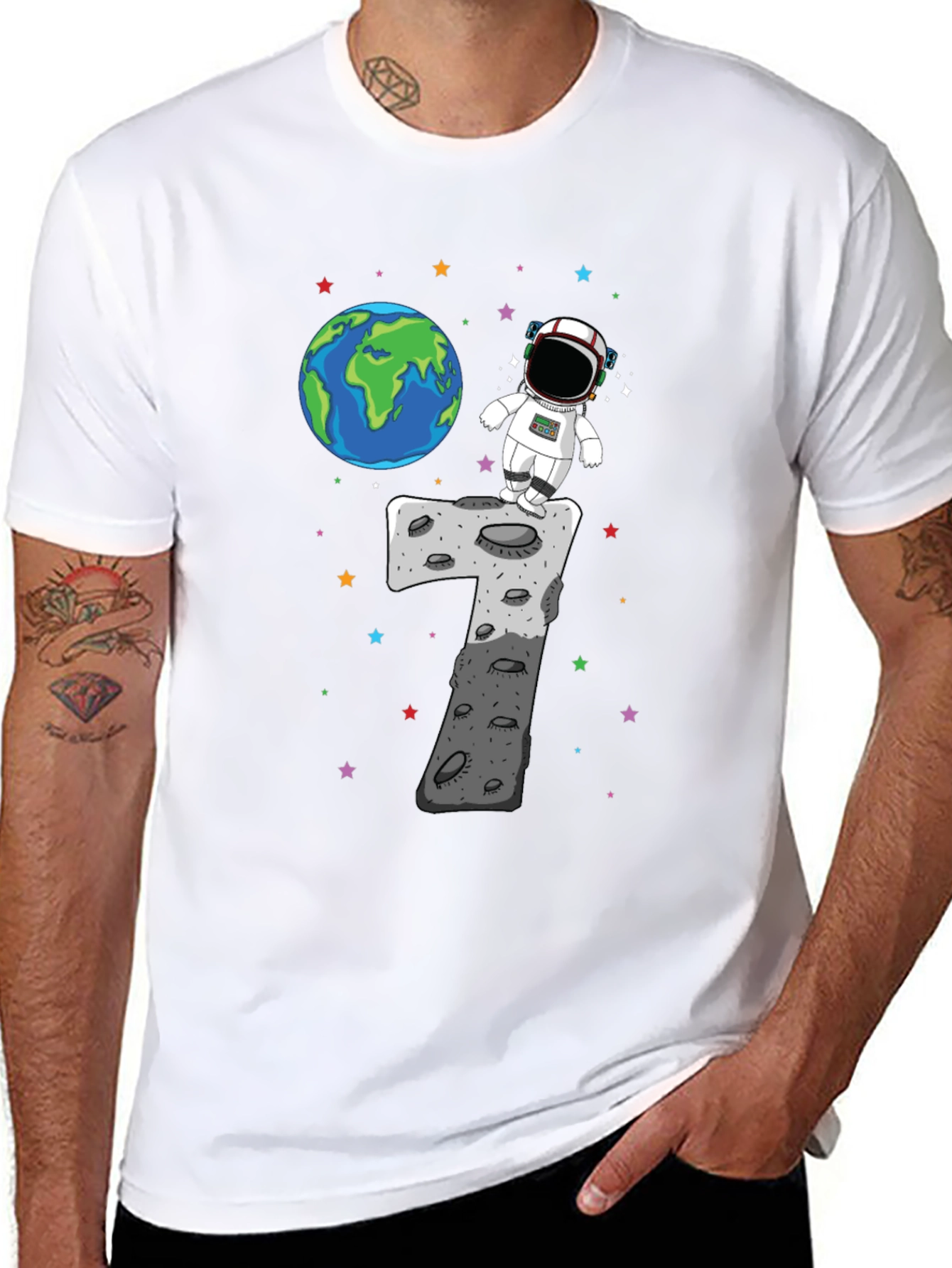 Astronaut 7th Birthday T-Shirt