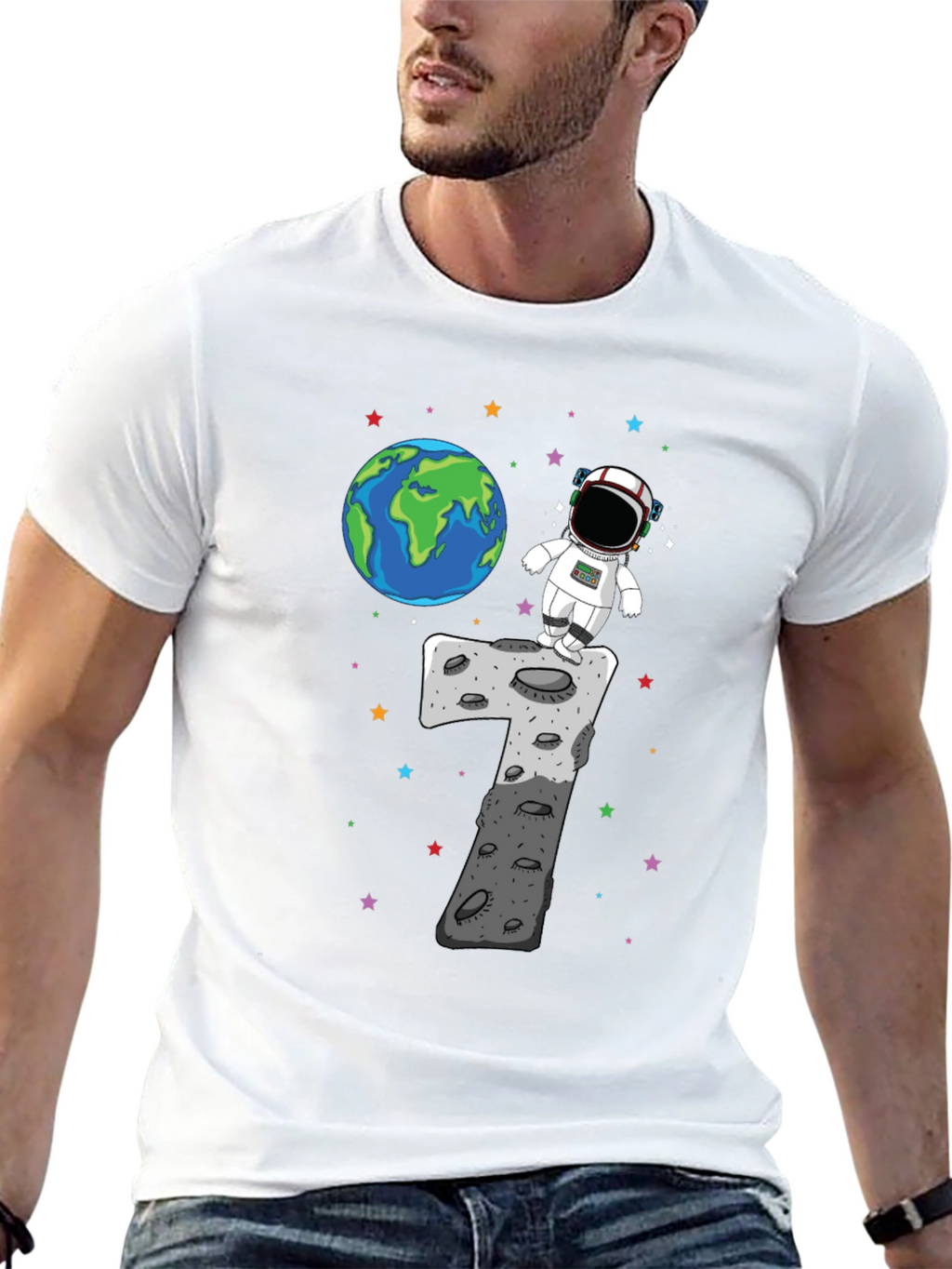 Astronaut 7th Birthday T-Shirt