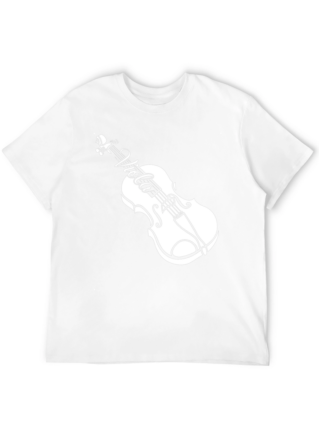 Viola Violin Black T-Shirt Music Lover Tee
