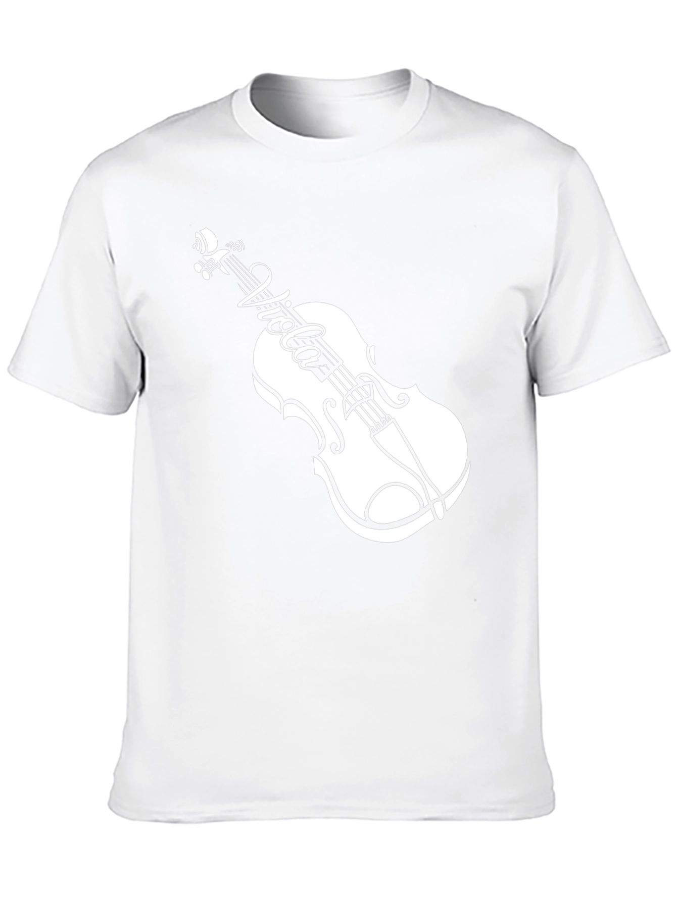 Viola Violin Black T-Shirt Music Lover Tee