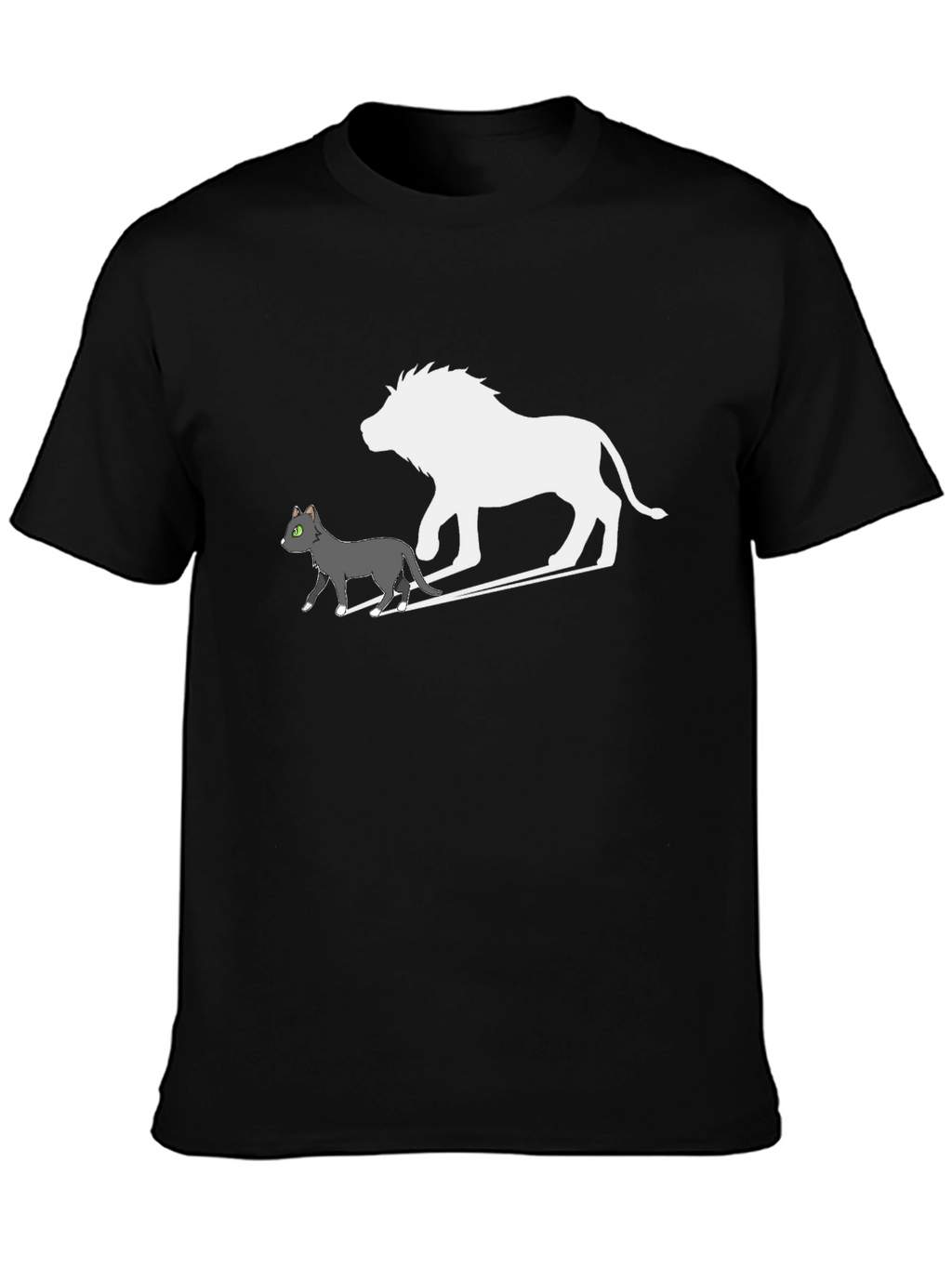 Cat & Lion Silhouette Graphic Tee