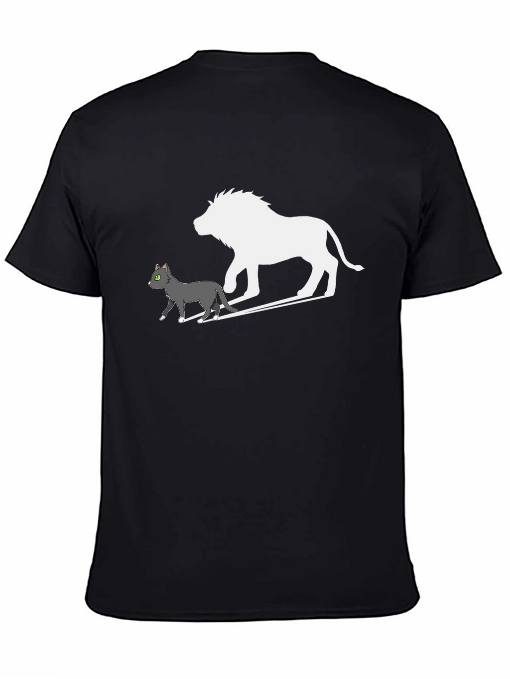 Cat & Lion Silhouette Graphic Tee