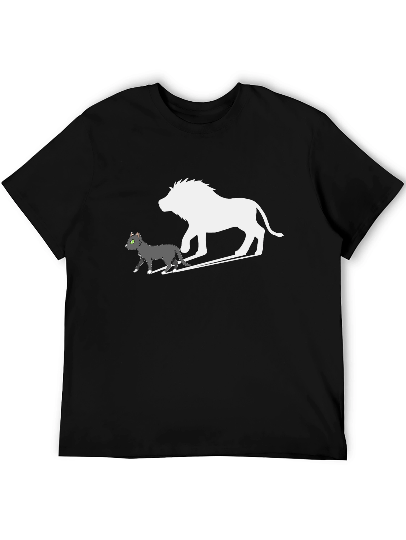 Cat & Lion Silhouette Graphic Tee