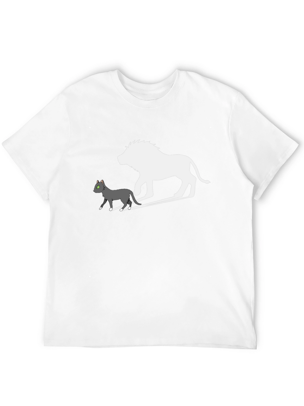 Cat & Lion Silhouette Graphic Tee