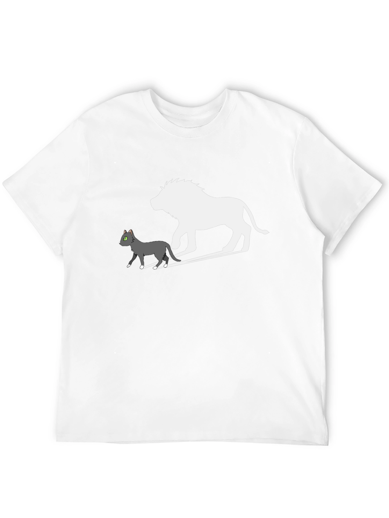 Cat & Lion Silhouette Graphic Tee