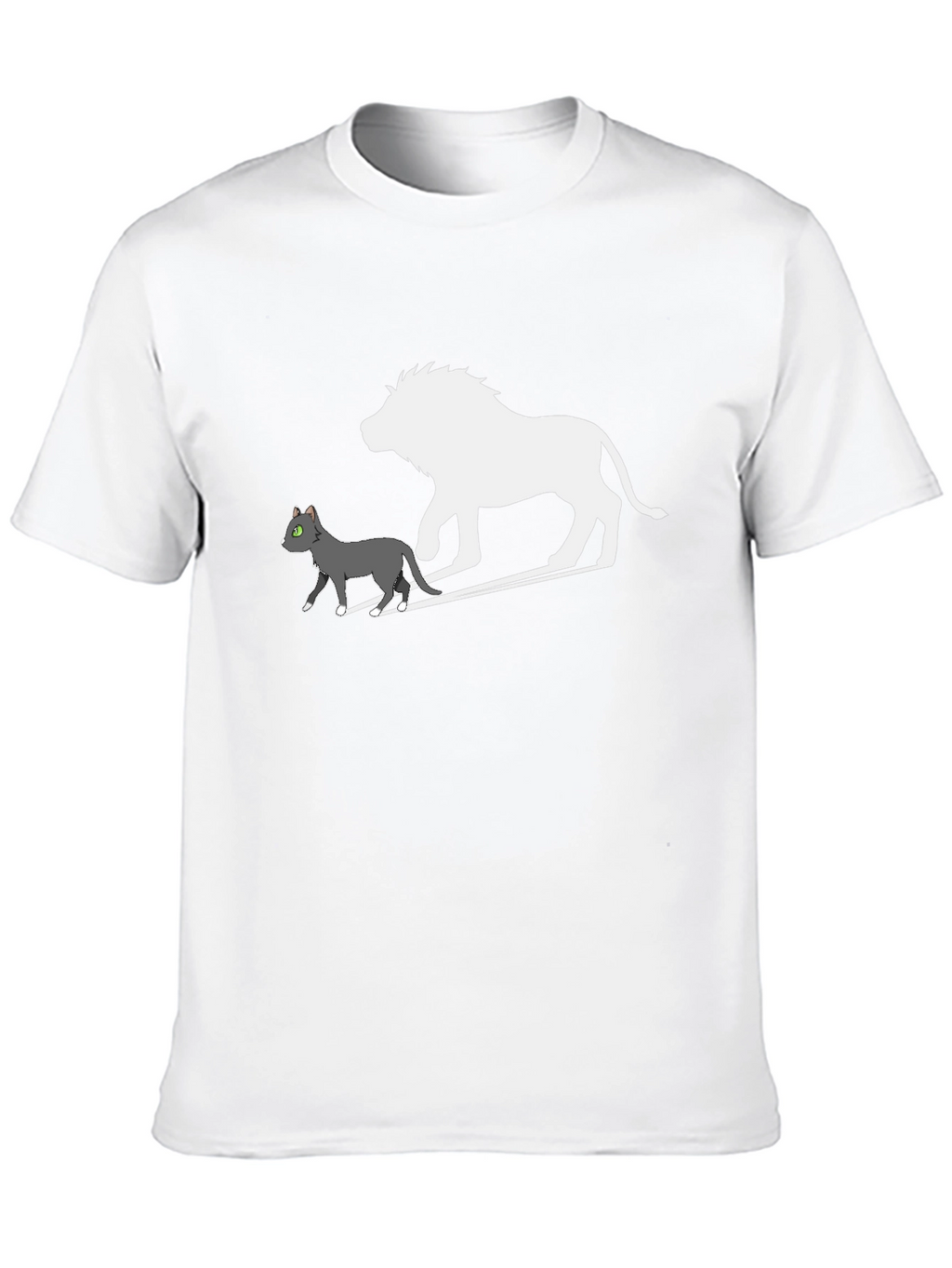 Cat & Lion Silhouette Graphic Tee