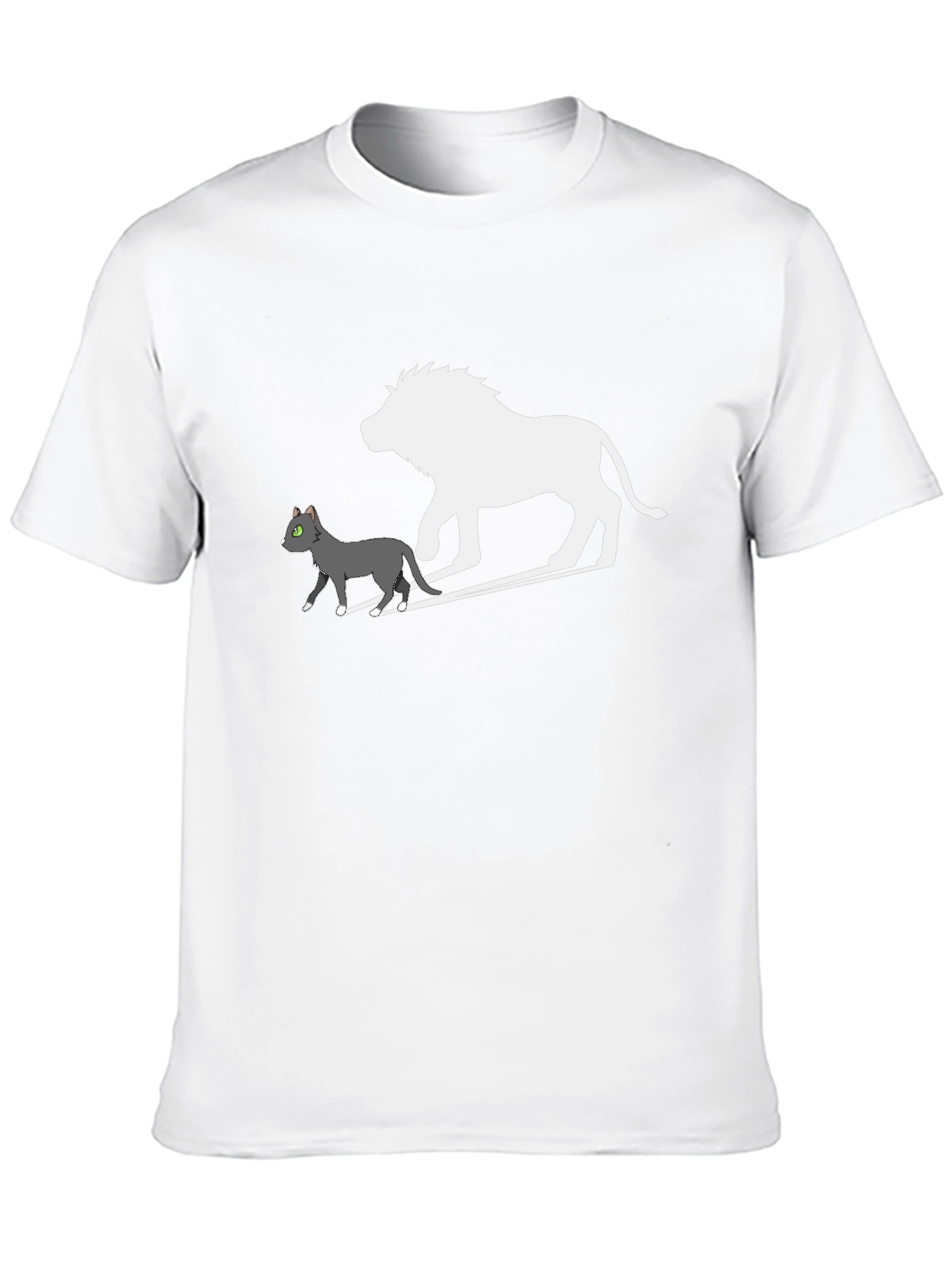 Cat & Lion Silhouette Graphic Tee