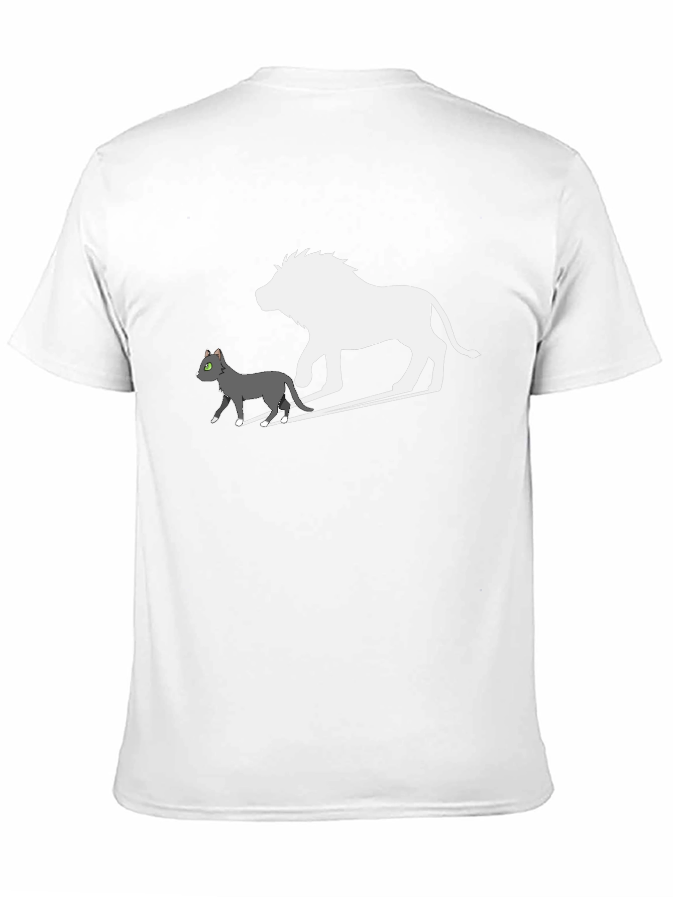 Cat & Lion Silhouette Graphic Tee