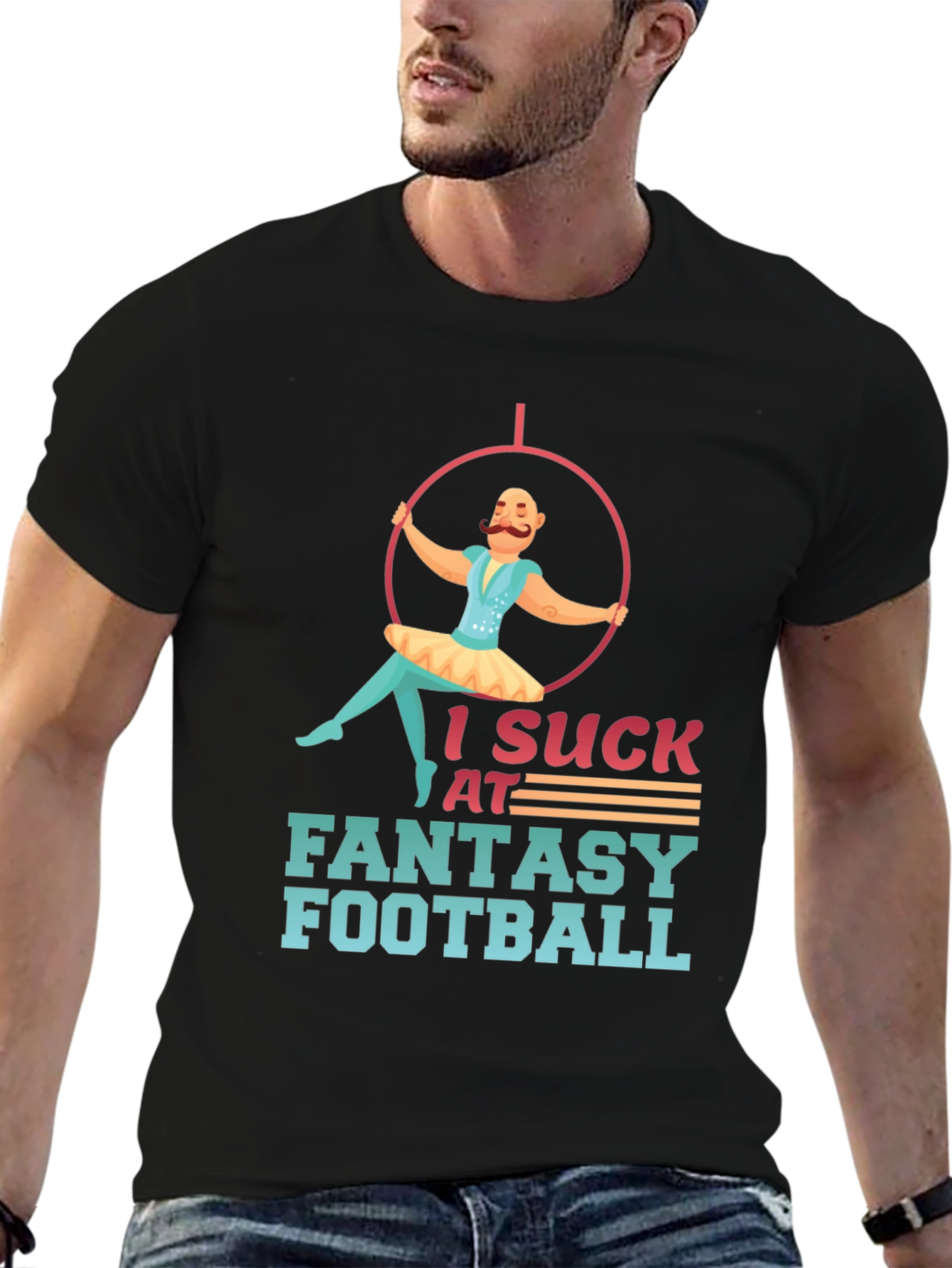 I Suck at Fantasy Football Graphic Tee