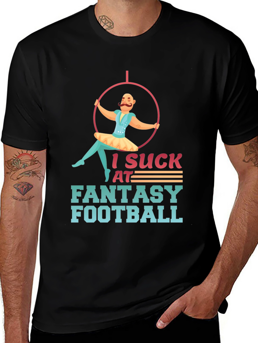 I Suck at Fantasy Football Graphic Tee