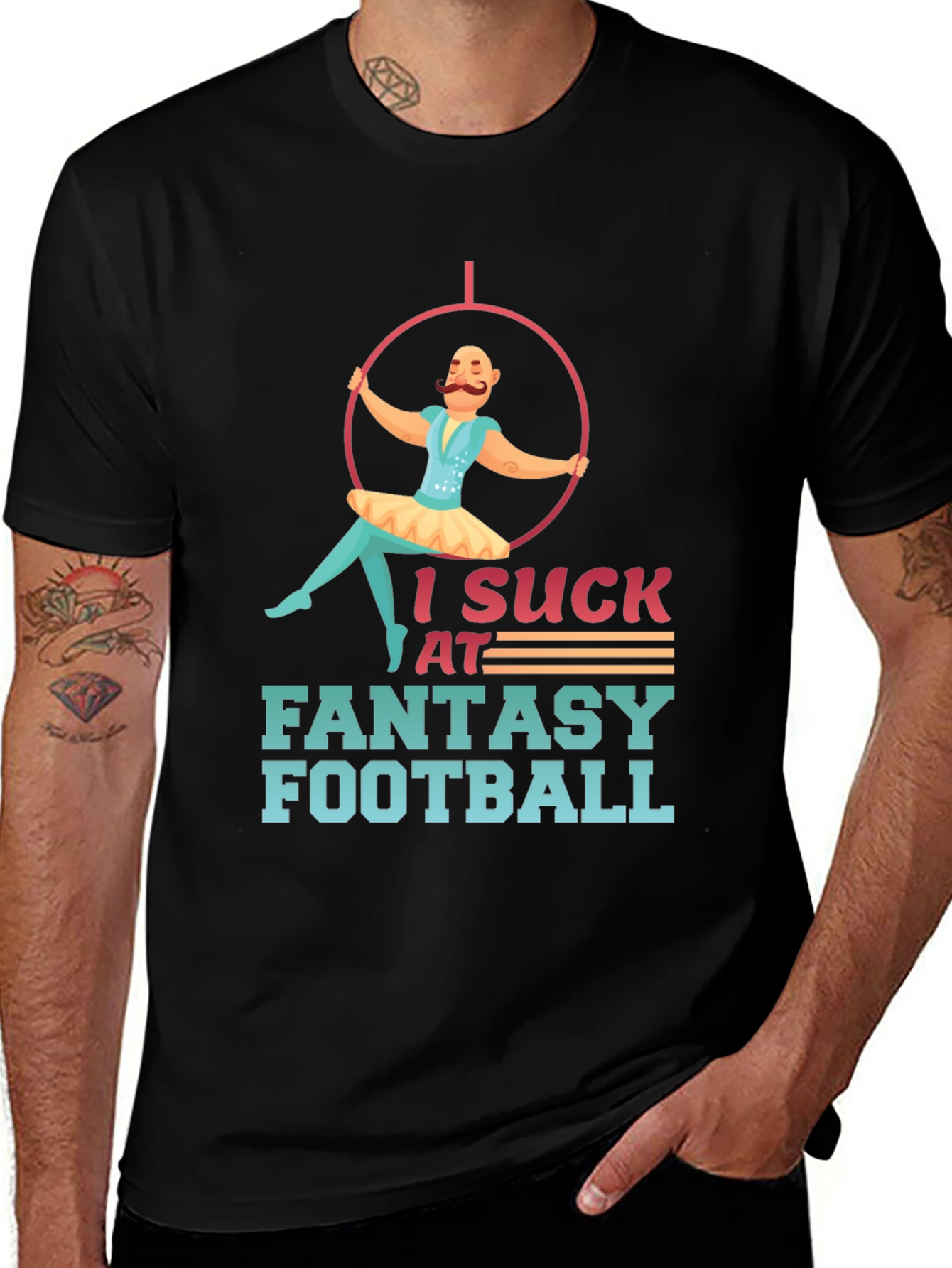 I Suck at Fantasy Football Graphic Tee