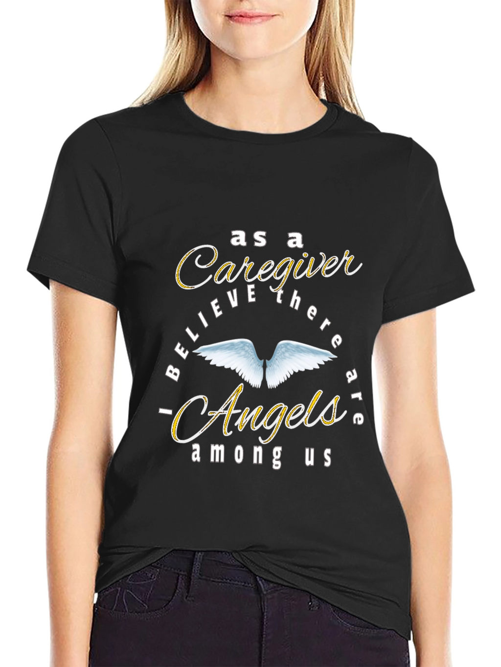 Caregiver Angels Among Us Graphic T-Shirt