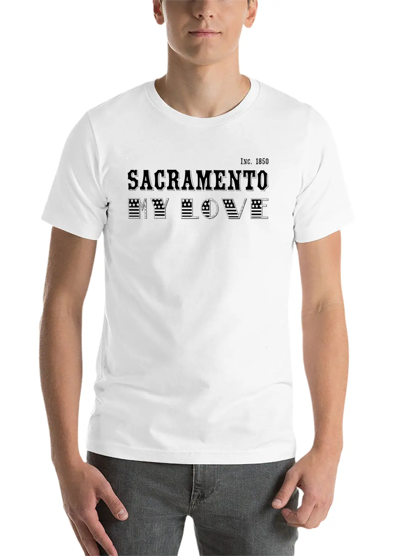 Sacramento, My Love Stylish Everyday T-Shirt – Unisex Basic Cotton Tee