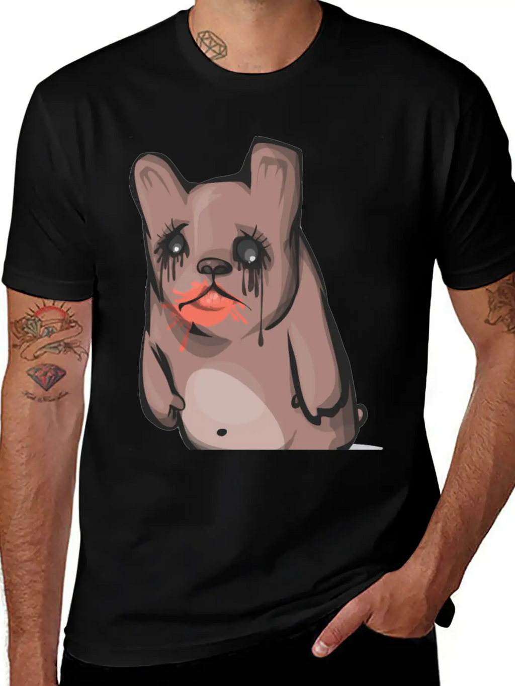 Sad Bear Unisex Casual T-Shirt – Clean Design For Daily Comfort