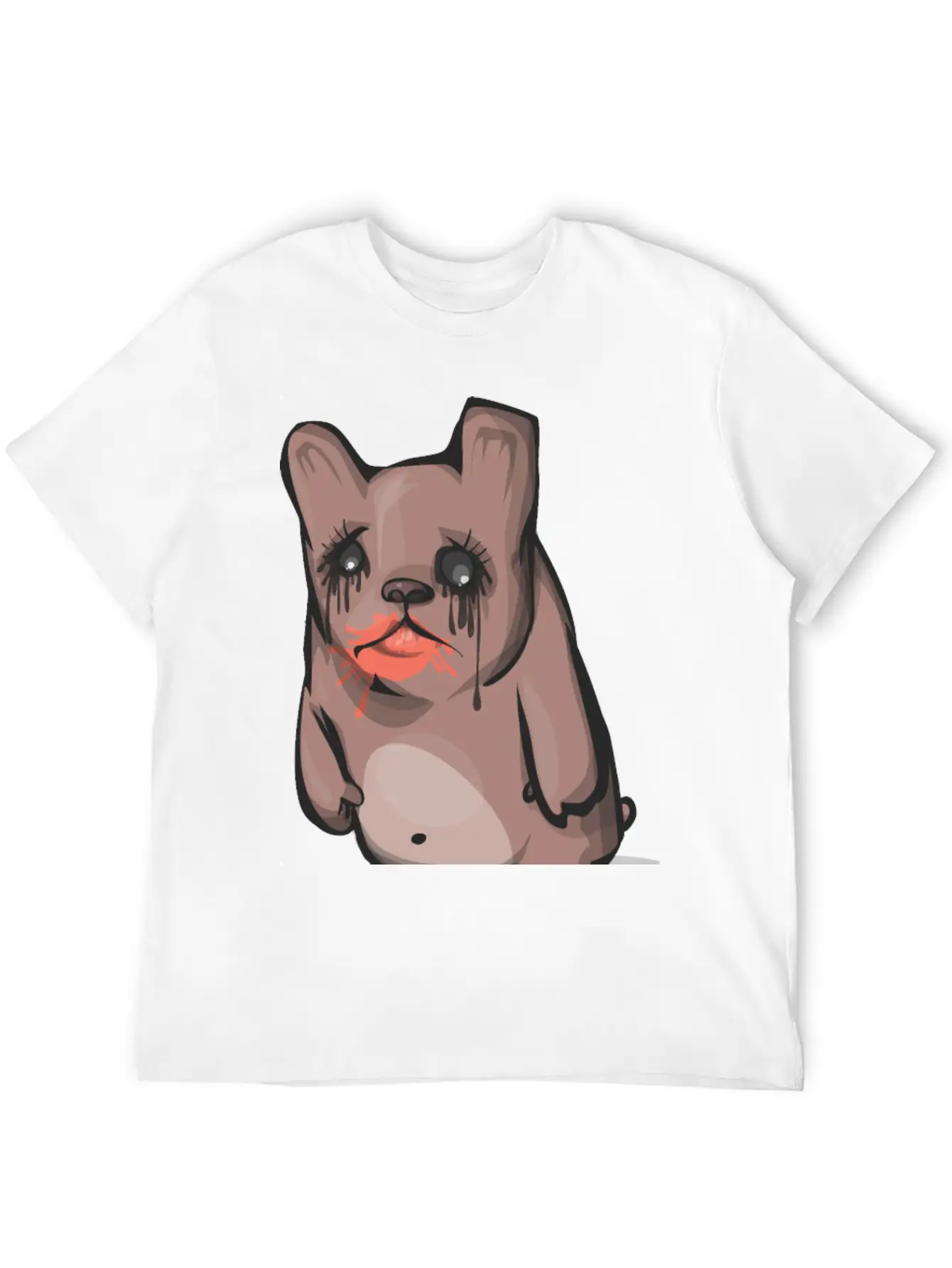 Sad Bear Unisex Casual T-Shirt – Clean Design For Daily Comfort