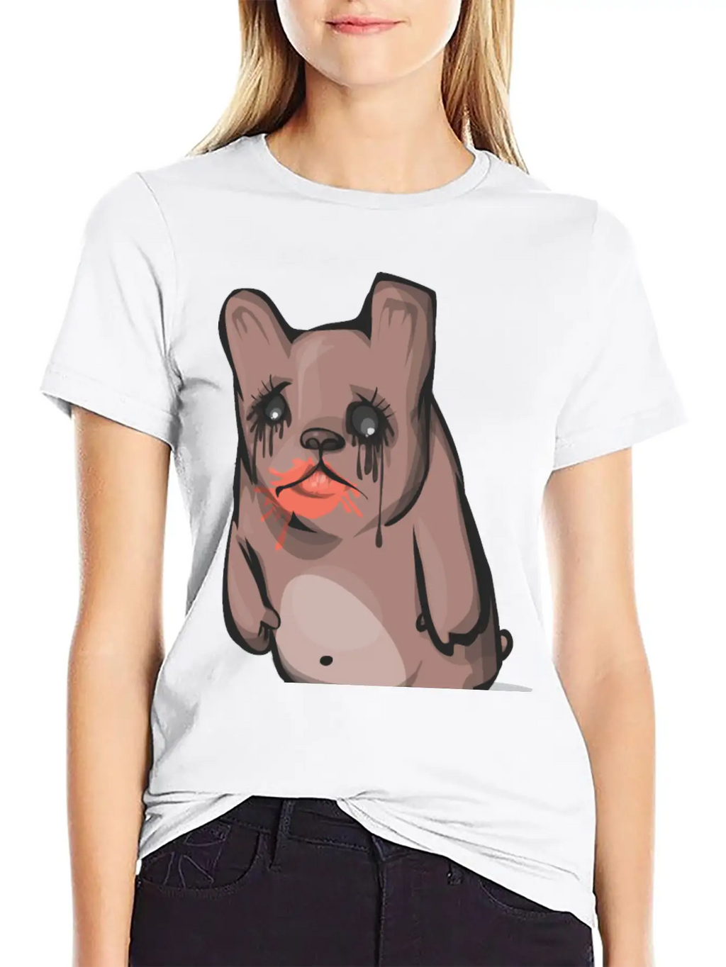Sad Bear Unisex Casual T-Shirt – Clean Design For Daily Comfort