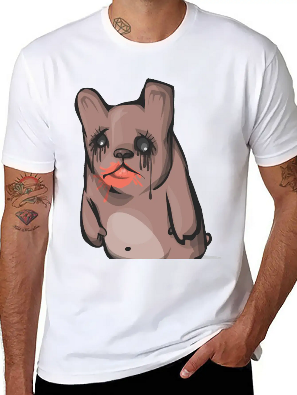 Sad Bear Unisex Casual T-Shirt – Clean Design For Daily Comfort