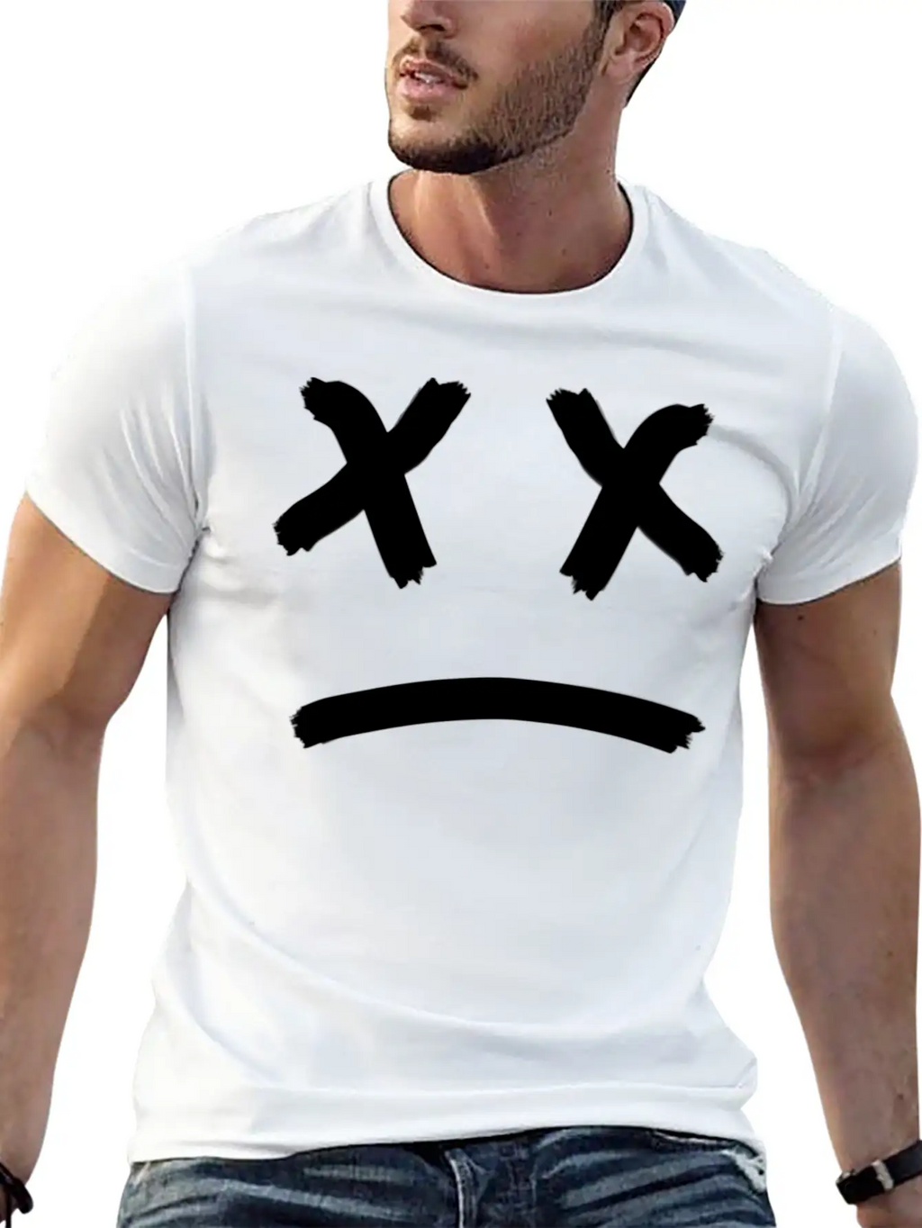 Sad Breathable Soft Cotton T-Shirt – Timeless Casual Look