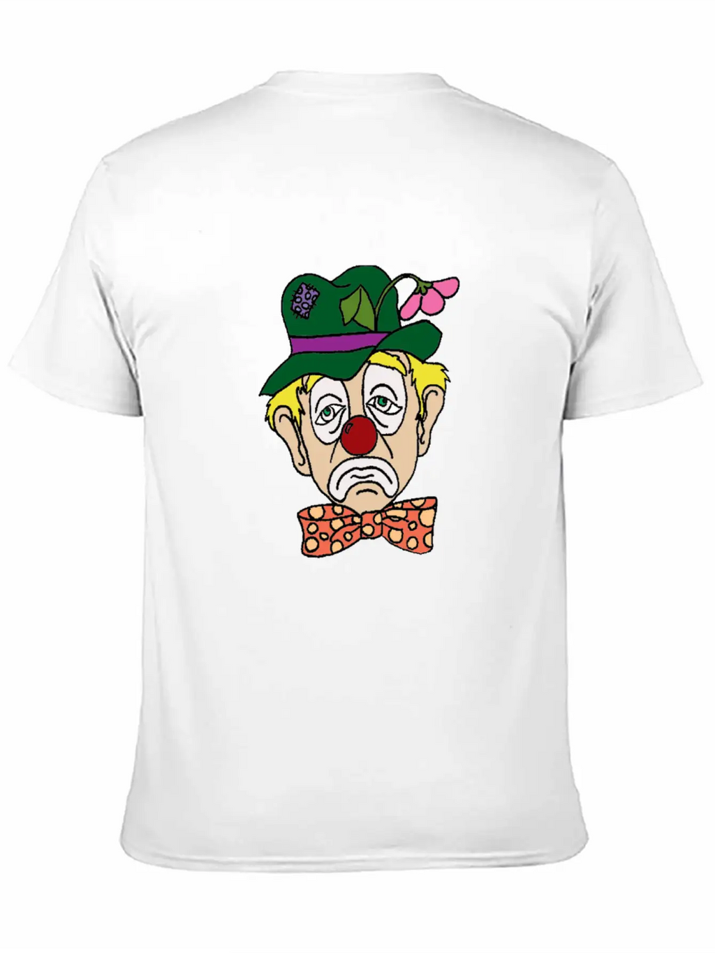 Sad Clown Face Stylish Everyday T-Shirt – Unisex Basic Cotton Tee