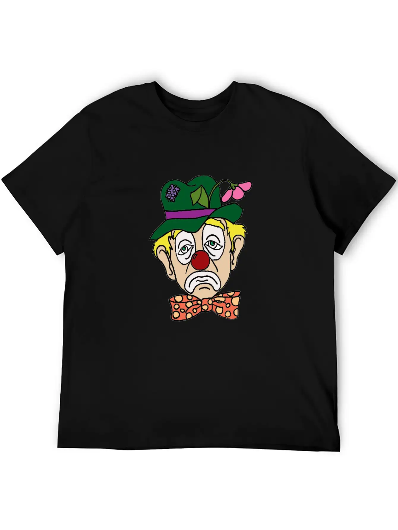 Sad Clown Face Stylish Everyday T-Shirt – Unisex Basic Cotton Tee