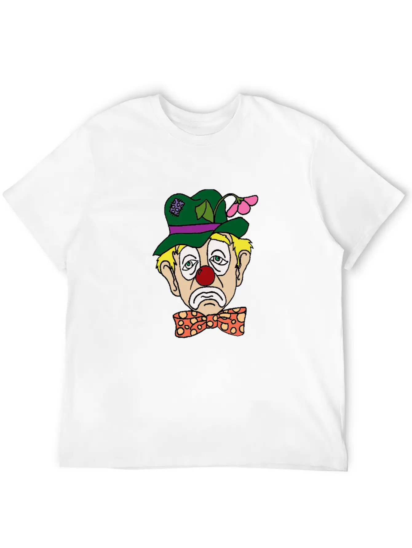 Sad Clown Face Stylish Everyday T-Shirt – Unisex Basic Cotton Tee