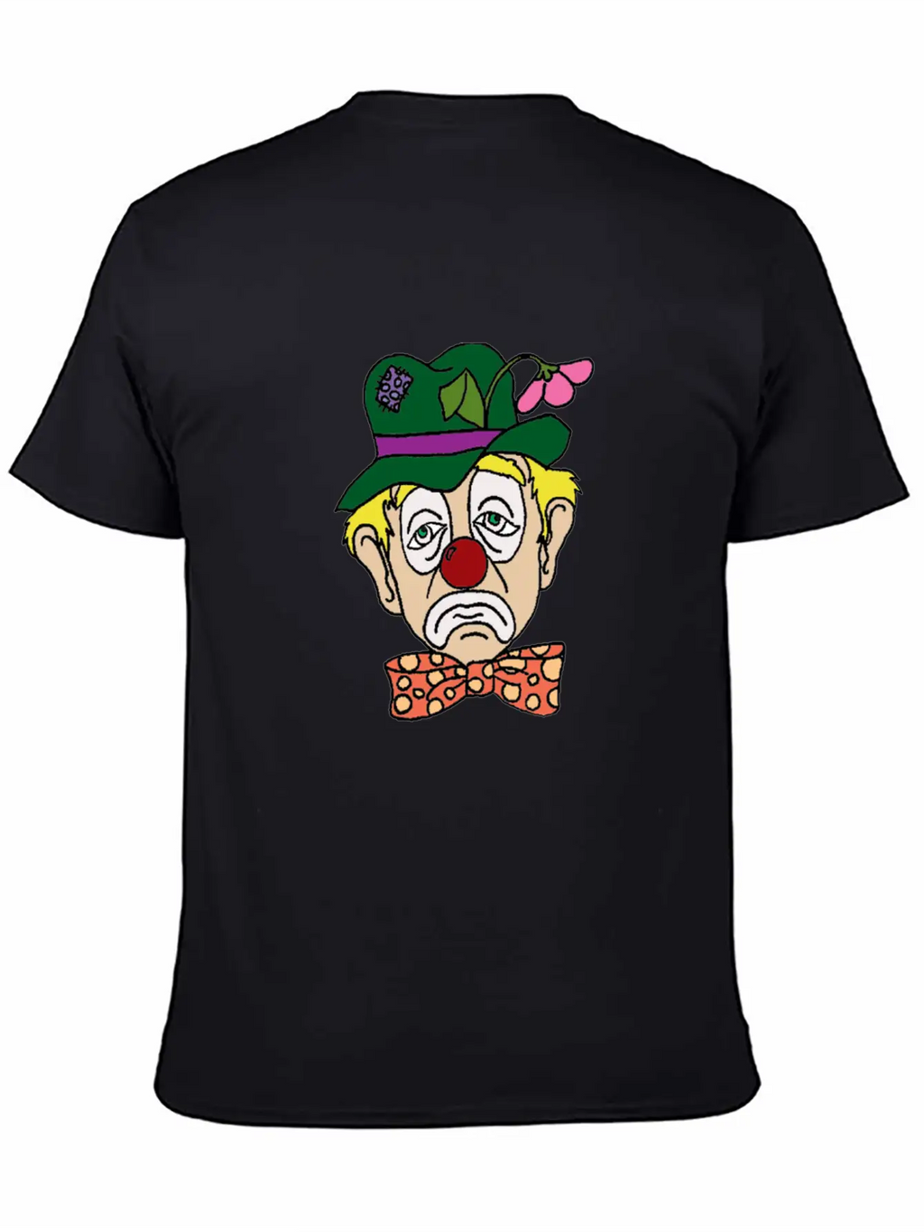 Sad Clown Face Stylish Everyday T-Shirt – Unisex Basic Cotton Tee