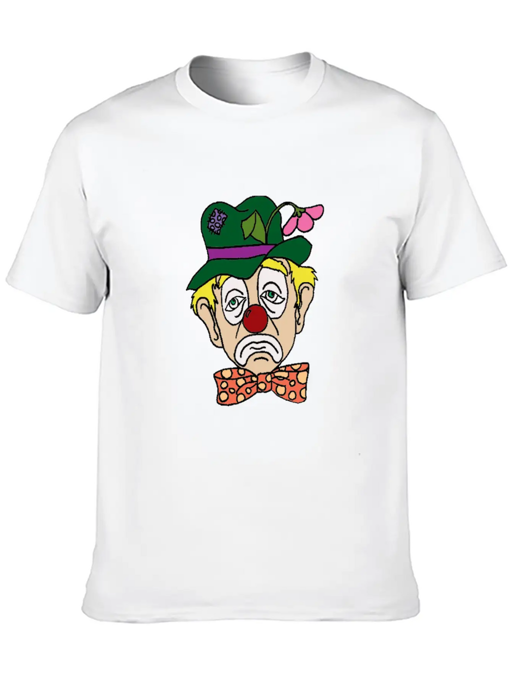 Sad Clown Face Stylish Everyday T-Shirt – Unisex Basic Cotton Tee