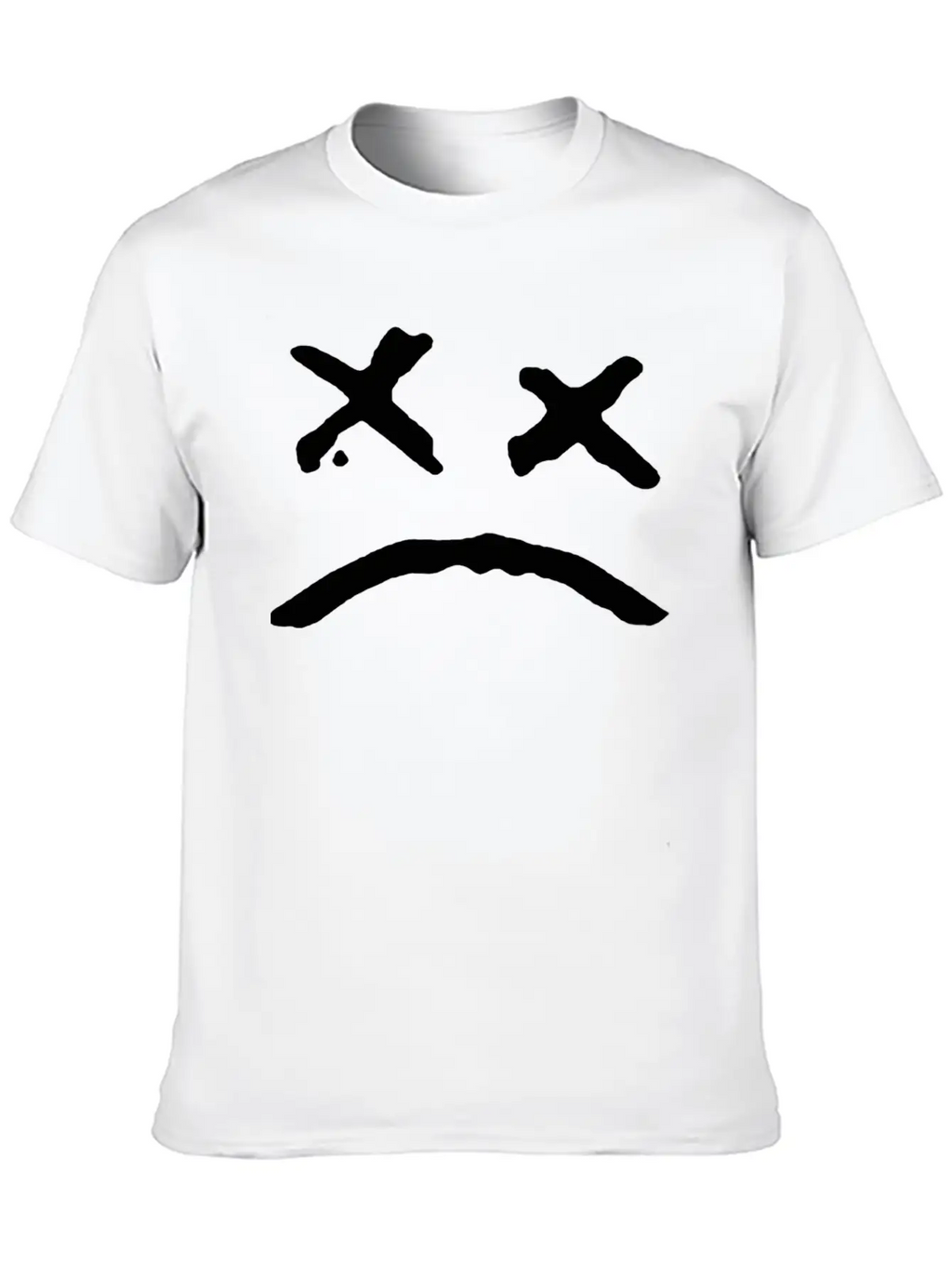 Sad Face Unisex Casual T-Shirt – Clean Design For Daily Comfort
