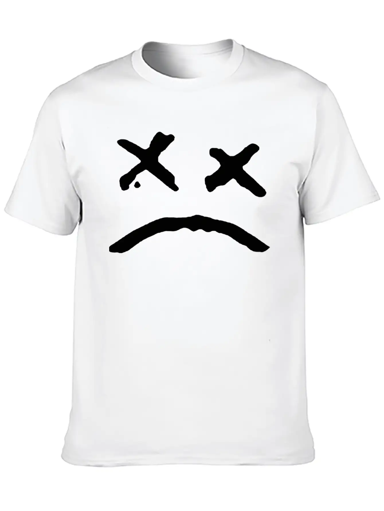 Sad Face Unisex Casual T-Shirt – Clean Design For Daily Comfort