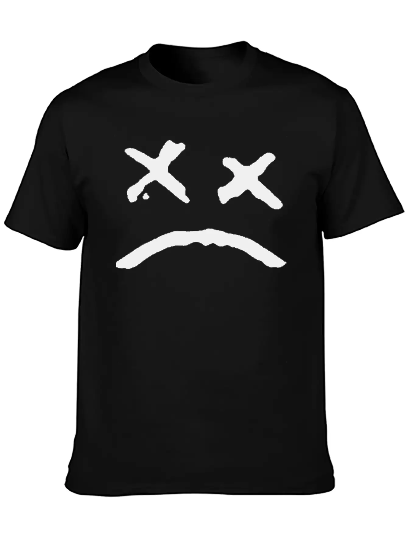 Sad Face Unisex Casual T-Shirt – Clean Design For Daily Comfort