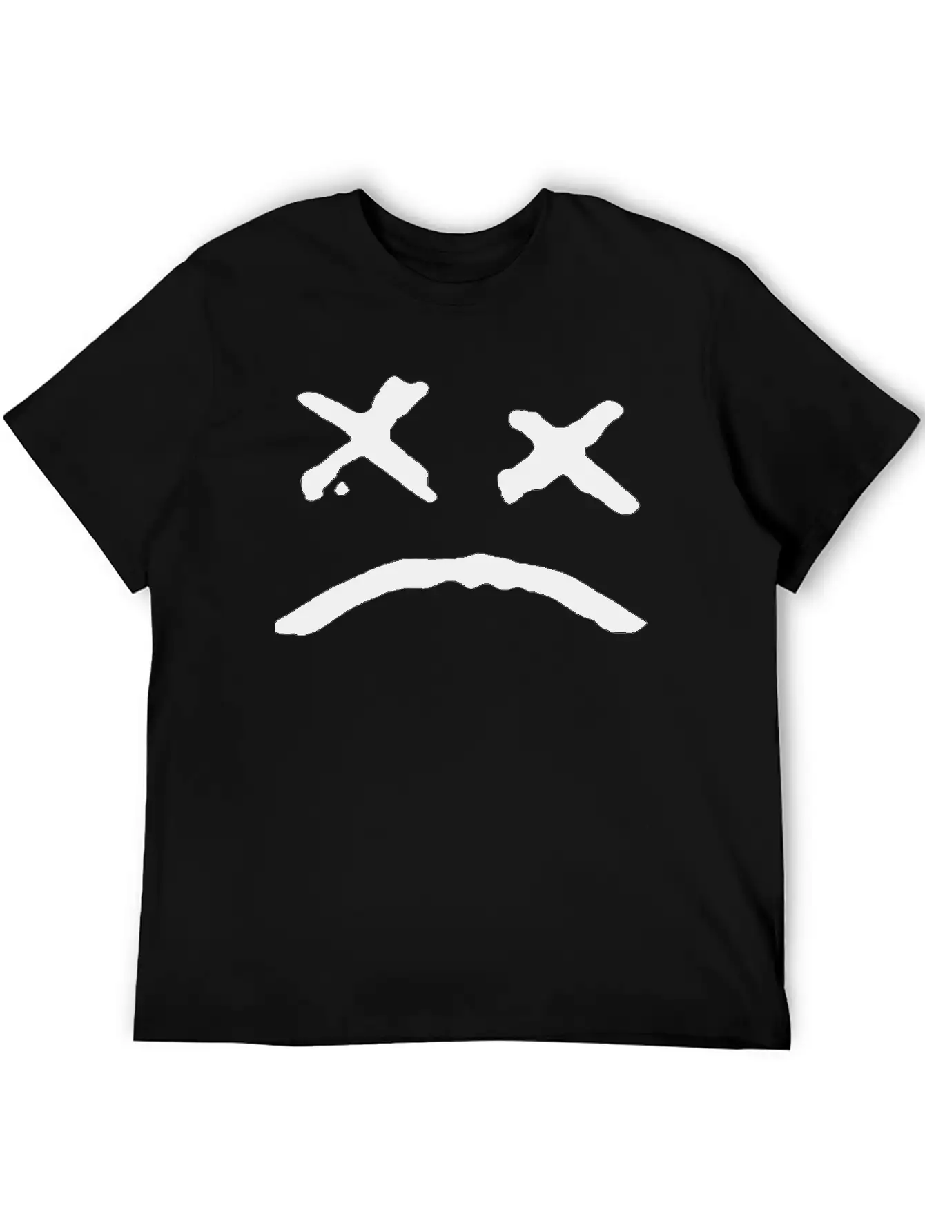 Sad Face Unisex Casual T-Shirt – Clean Design For Daily Comfort