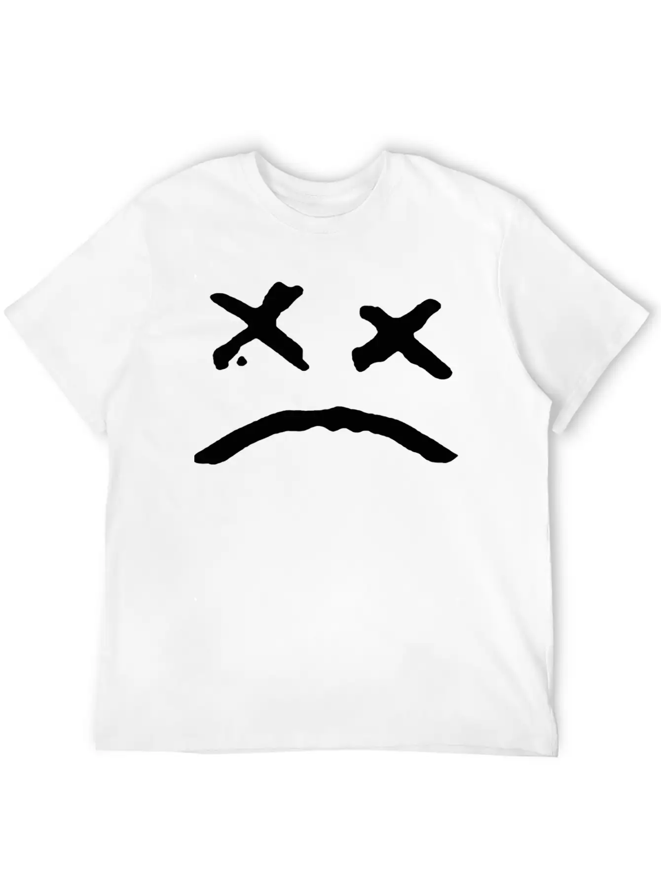 Sad Face Unisex Casual T-Shirt – Clean Design For Daily Comfort