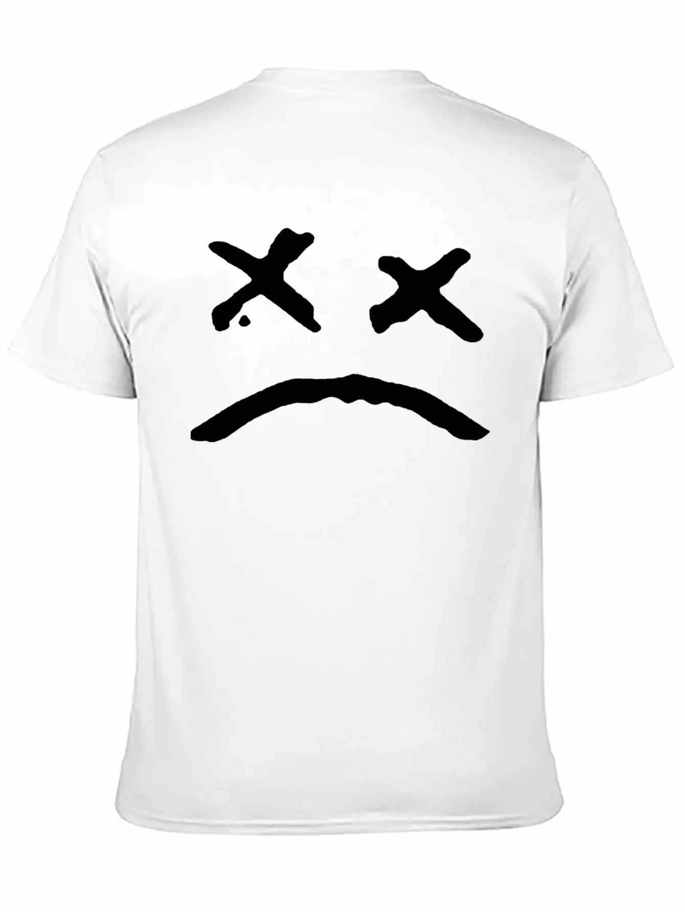 Sad Face Unisex Casual T-Shirt – Clean Design For Daily Comfort