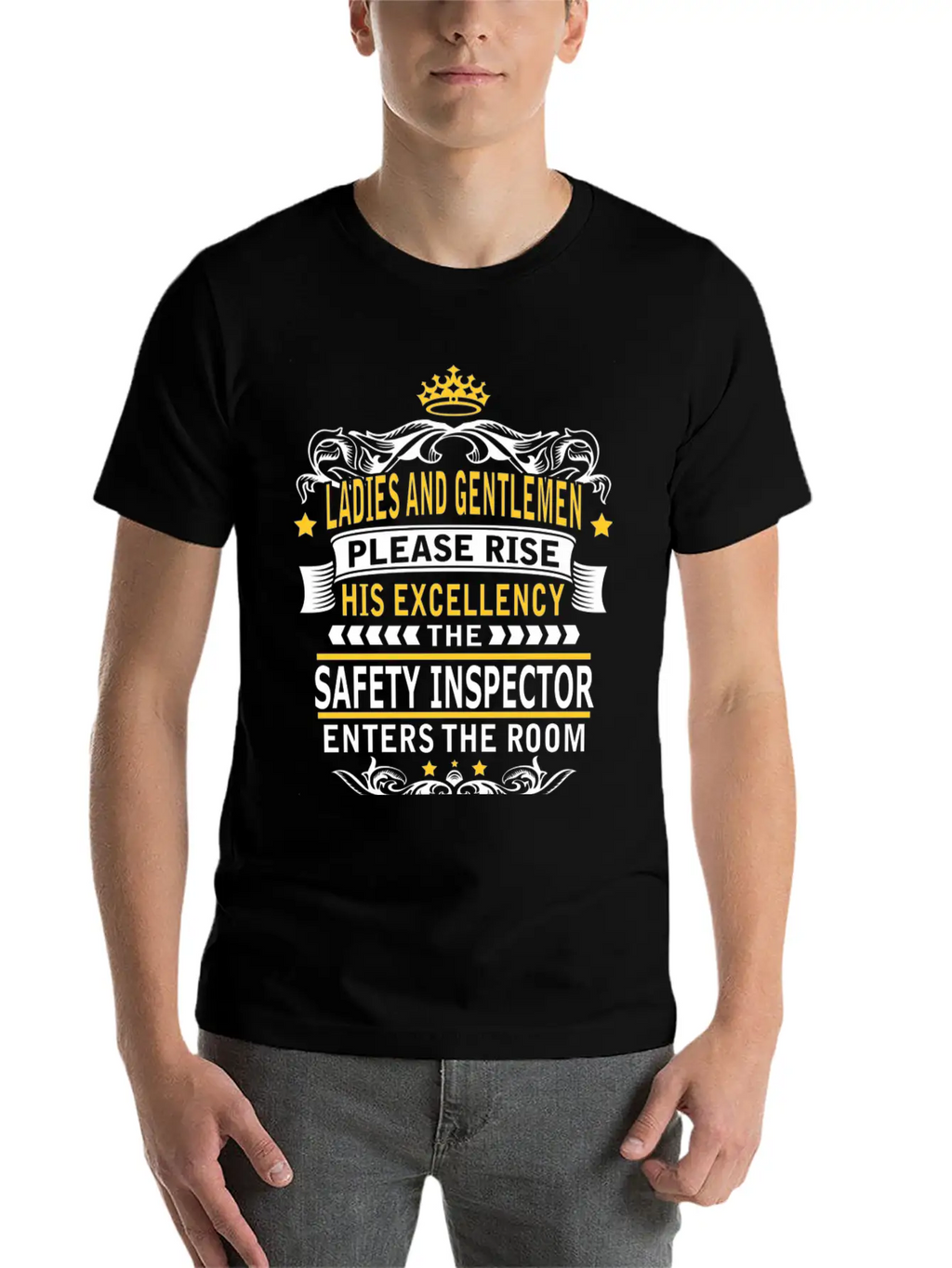 SAFETY INSPECTOR Breathable Soft Cotton T-Shirt – Timeless Casual Look