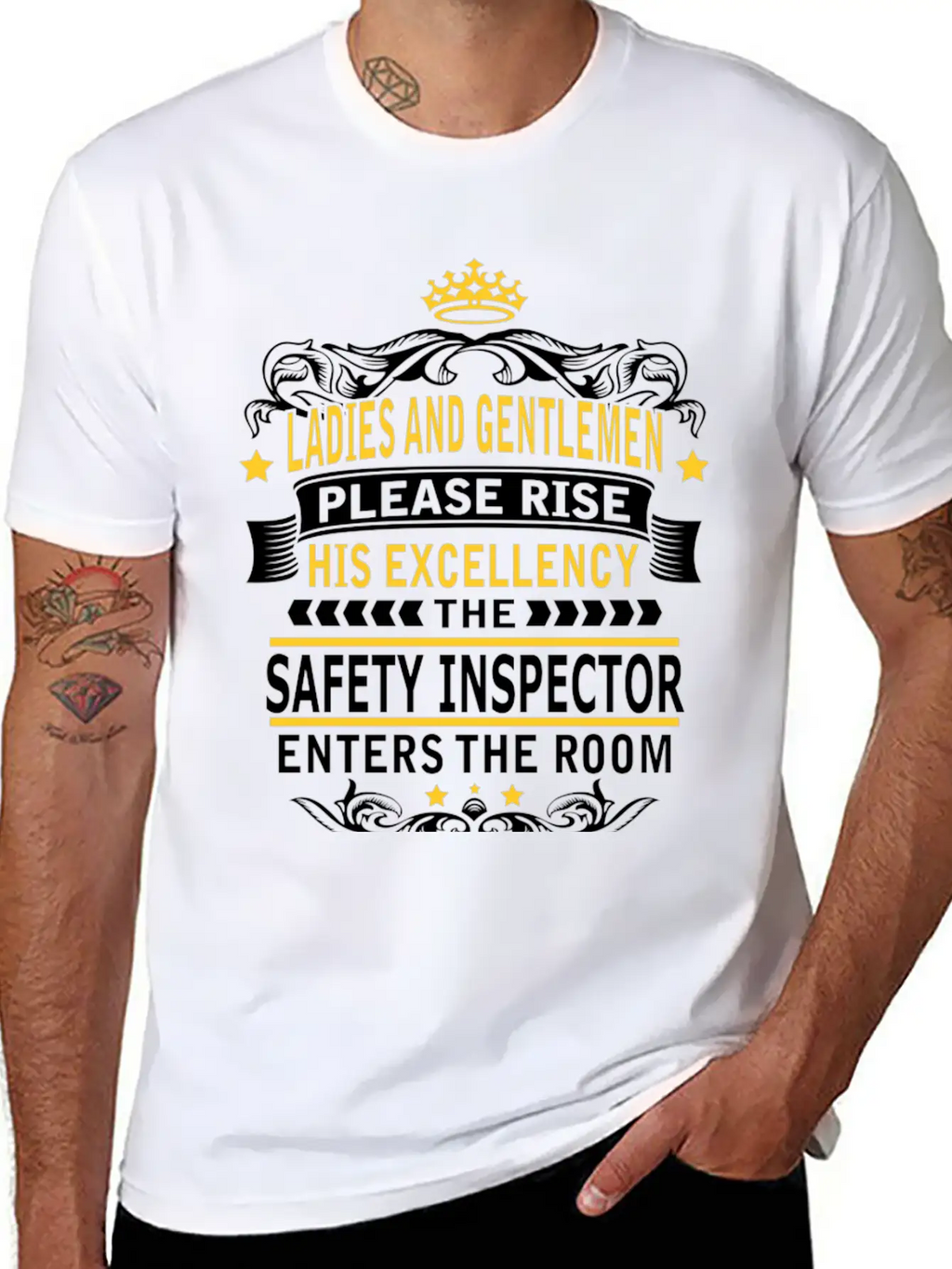 SAFETY INSPECTOR Breathable Soft Cotton T-Shirt – Timeless Casual Look