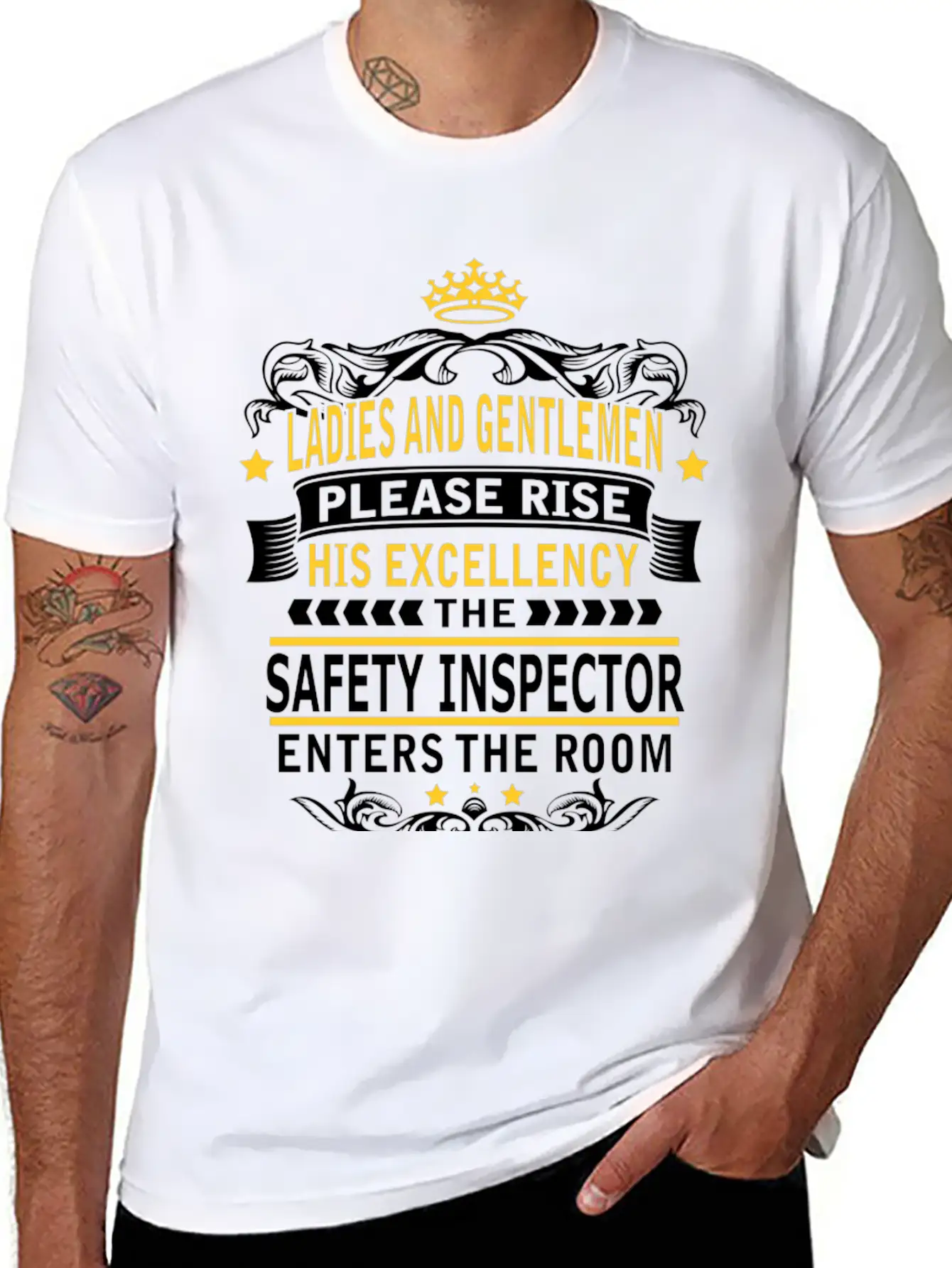SAFETY INSPECTOR Breathable Soft Cotton T-Shirt – Timeless Casual Look