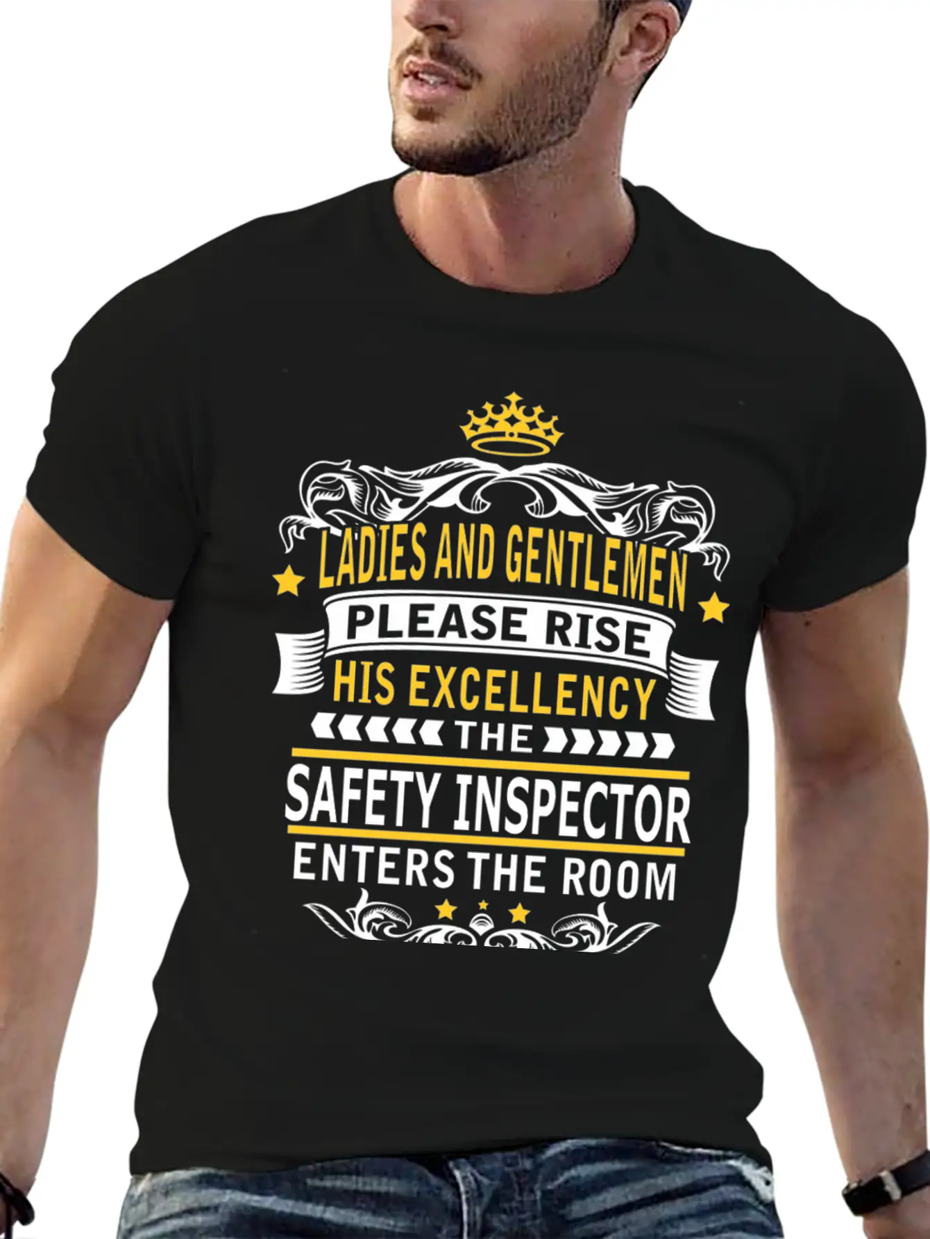 SAFETY INSPECTOR Breathable Soft Cotton T-Shirt – Timeless Casual Look