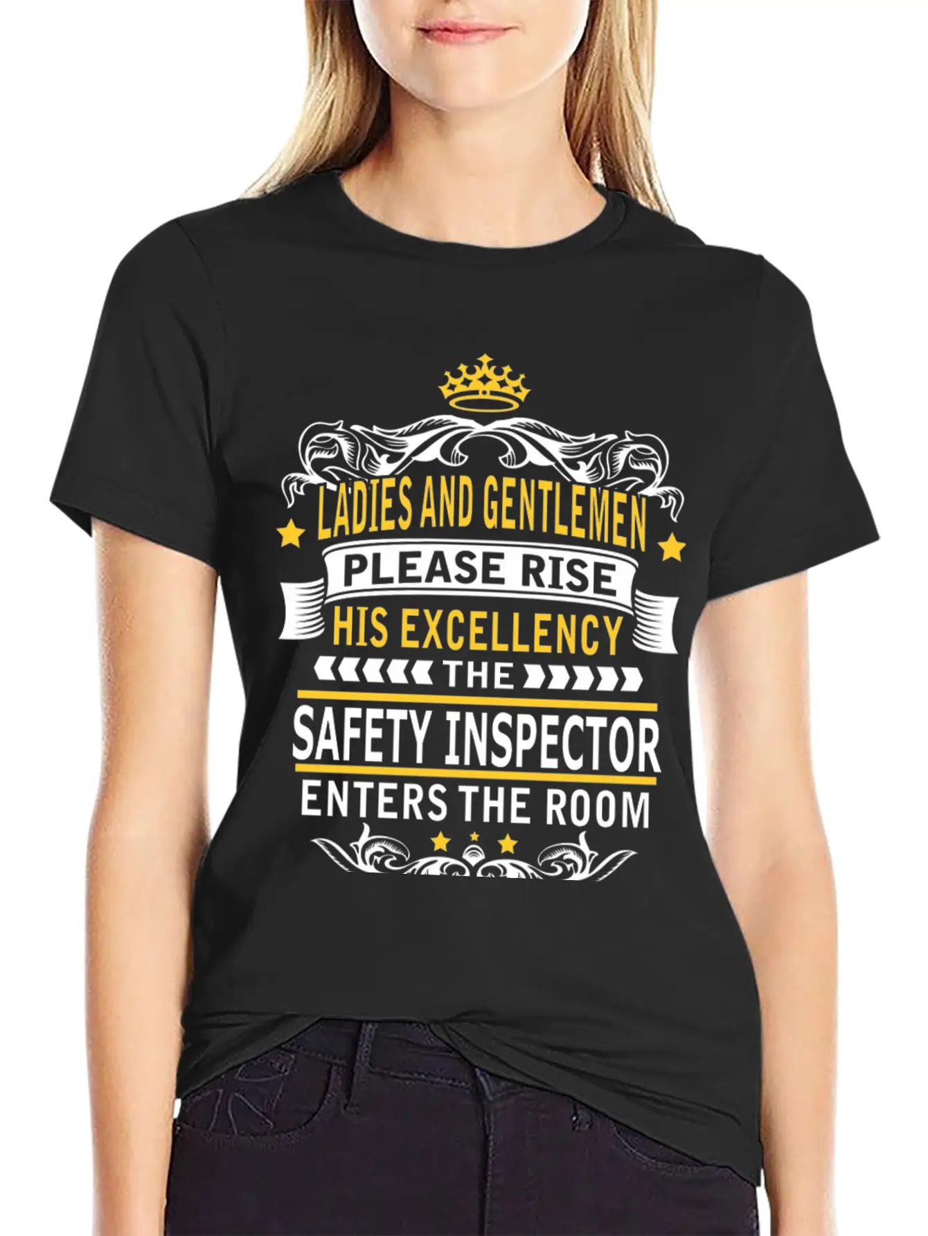SAFETY INSPECTOR Breathable Soft Cotton T-Shirt – Timeless Casual Look
