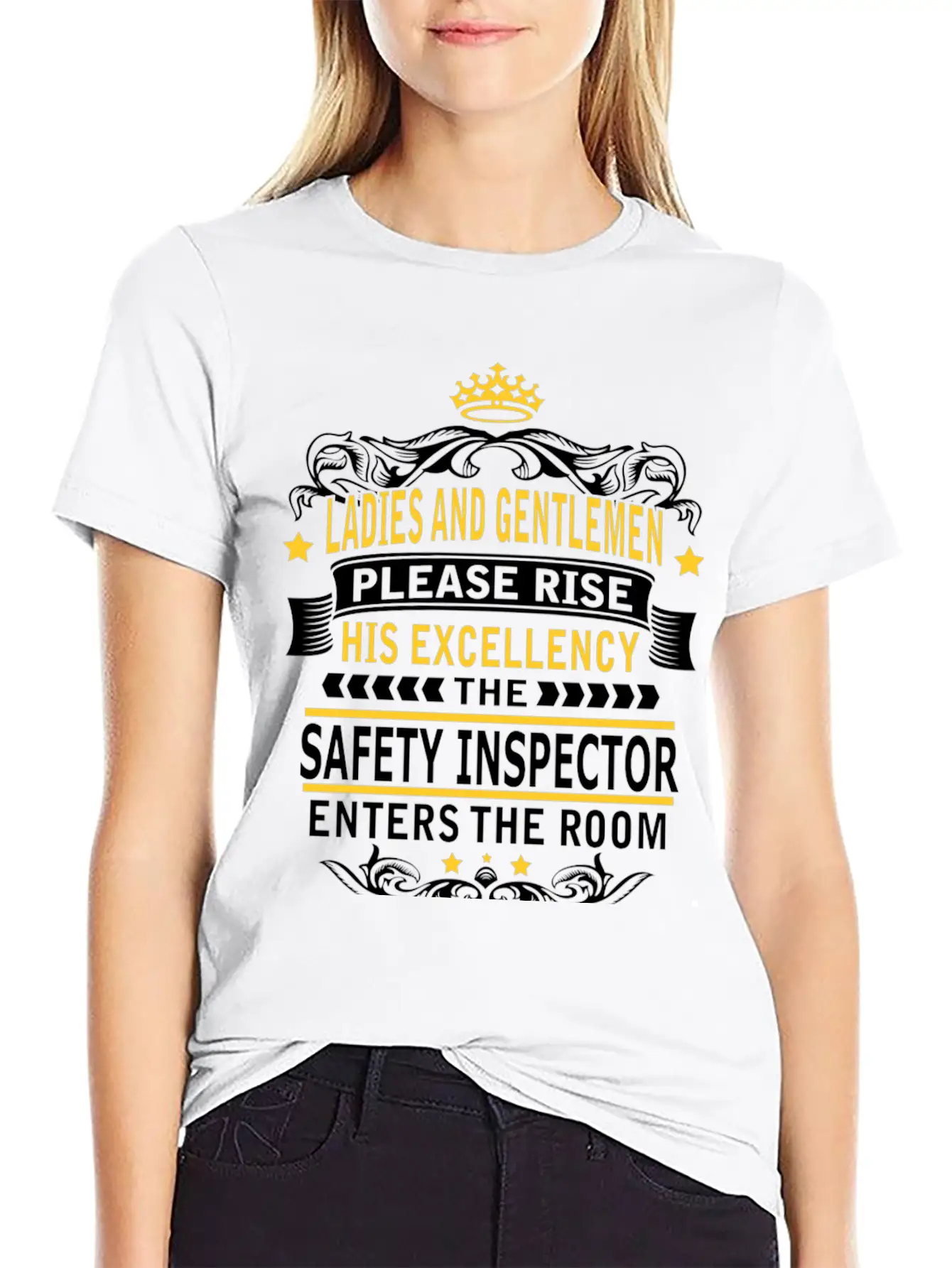 SAFETY INSPECTOR Breathable Soft Cotton T-Shirt – Timeless Casual Look