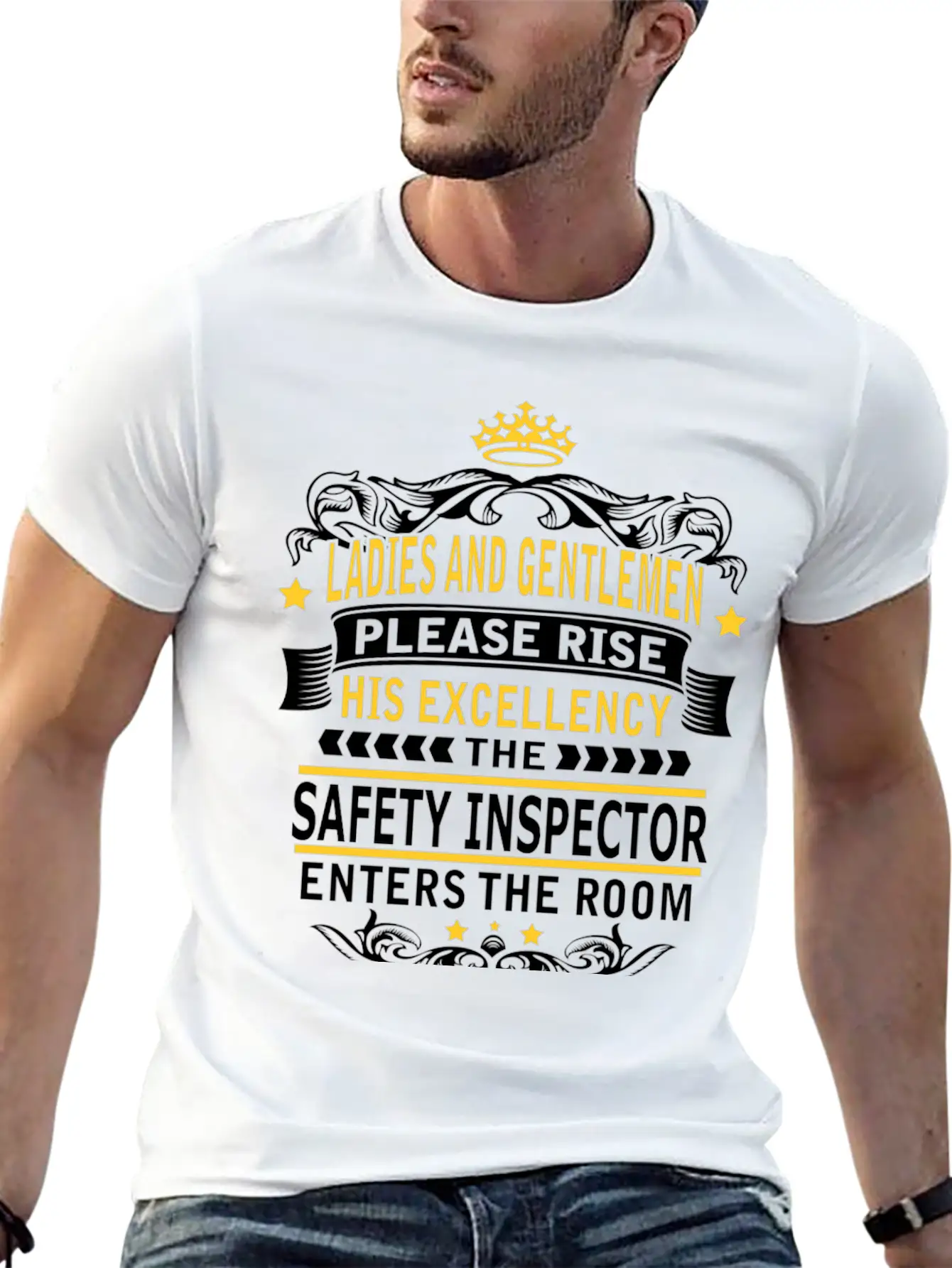 SAFETY INSPECTOR Breathable Soft Cotton T-Shirt – Timeless Casual Look
