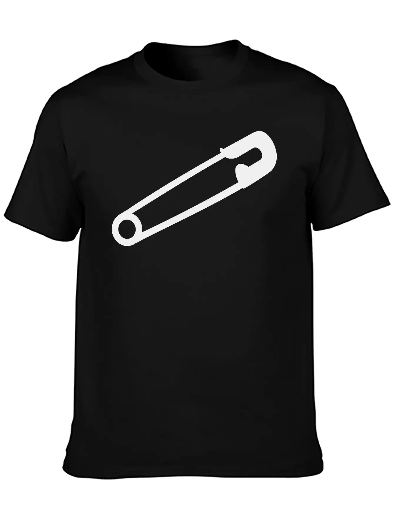 Safety Pin Breathable Soft Cotton T-Shirt – Timeless Casual Look