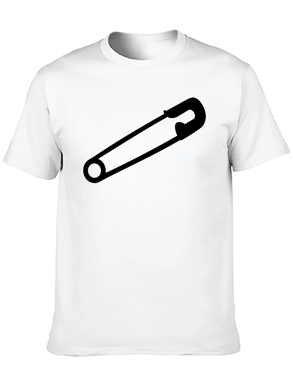 Safety Pin Breathable Soft Cotton T-Shirt – Timeless Casual Look