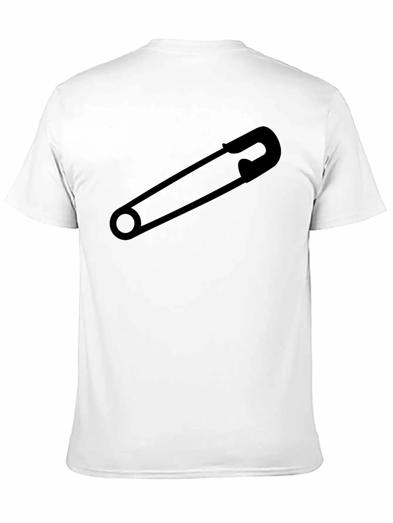 Safety Pin Breathable Soft Cotton T-Shirt – Timeless Casual Look