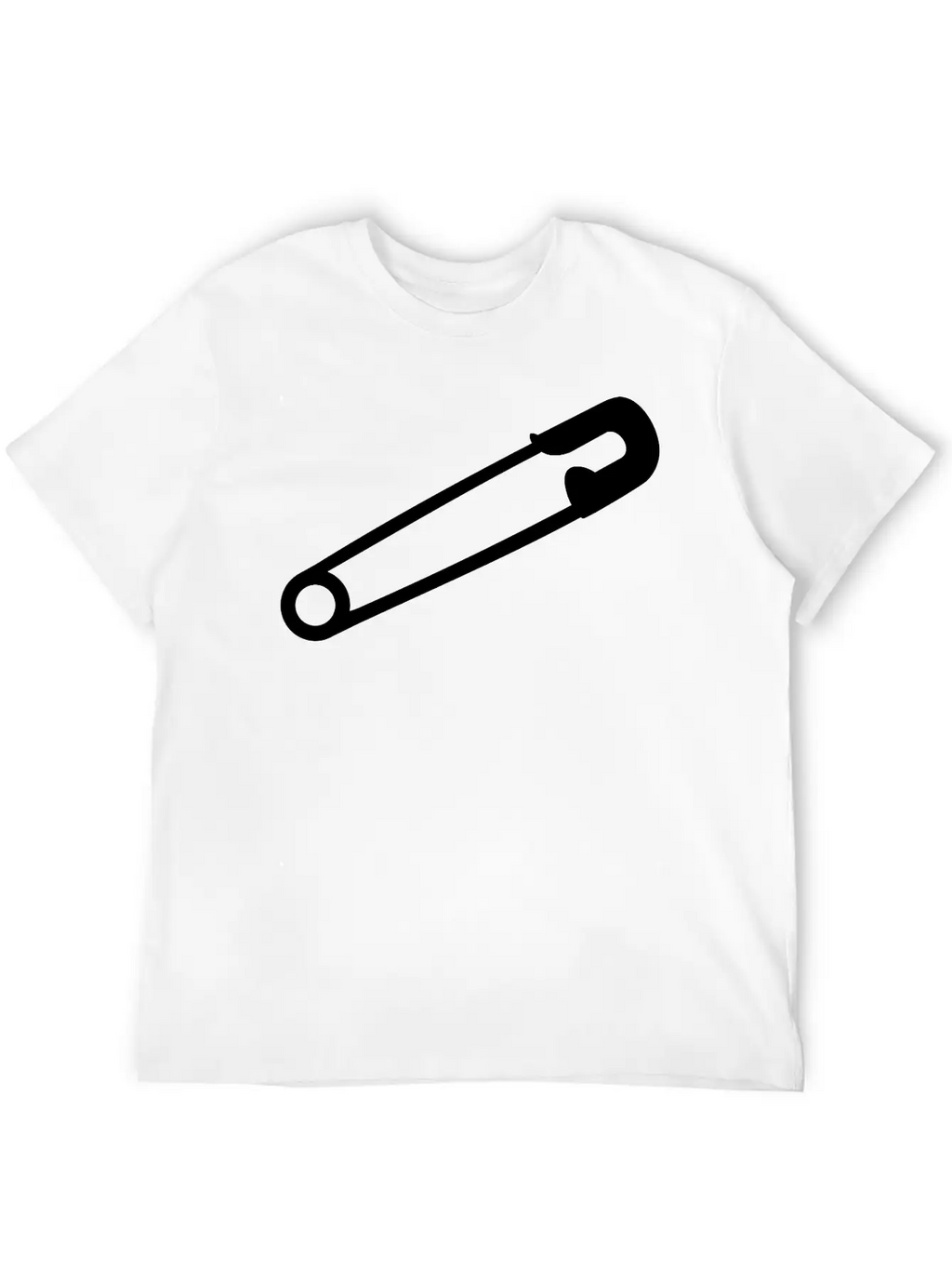 Safety Pin Breathable Soft Cotton T-Shirt – Timeless Casual Look